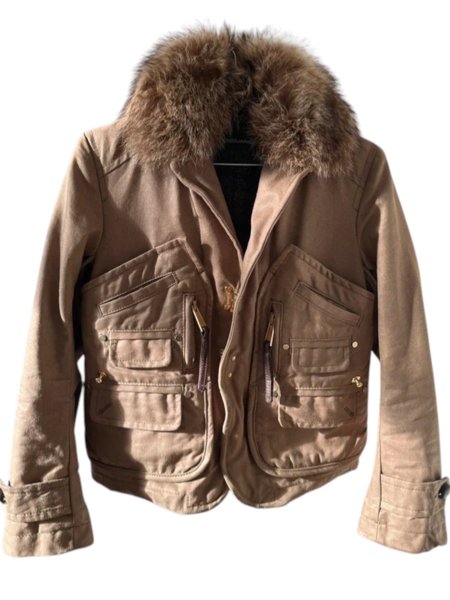 Dsquared2 Dsquared² Fur Collar Utility Field Jacket Size US XS / EU 42 / 0 - 1 Thumbnail