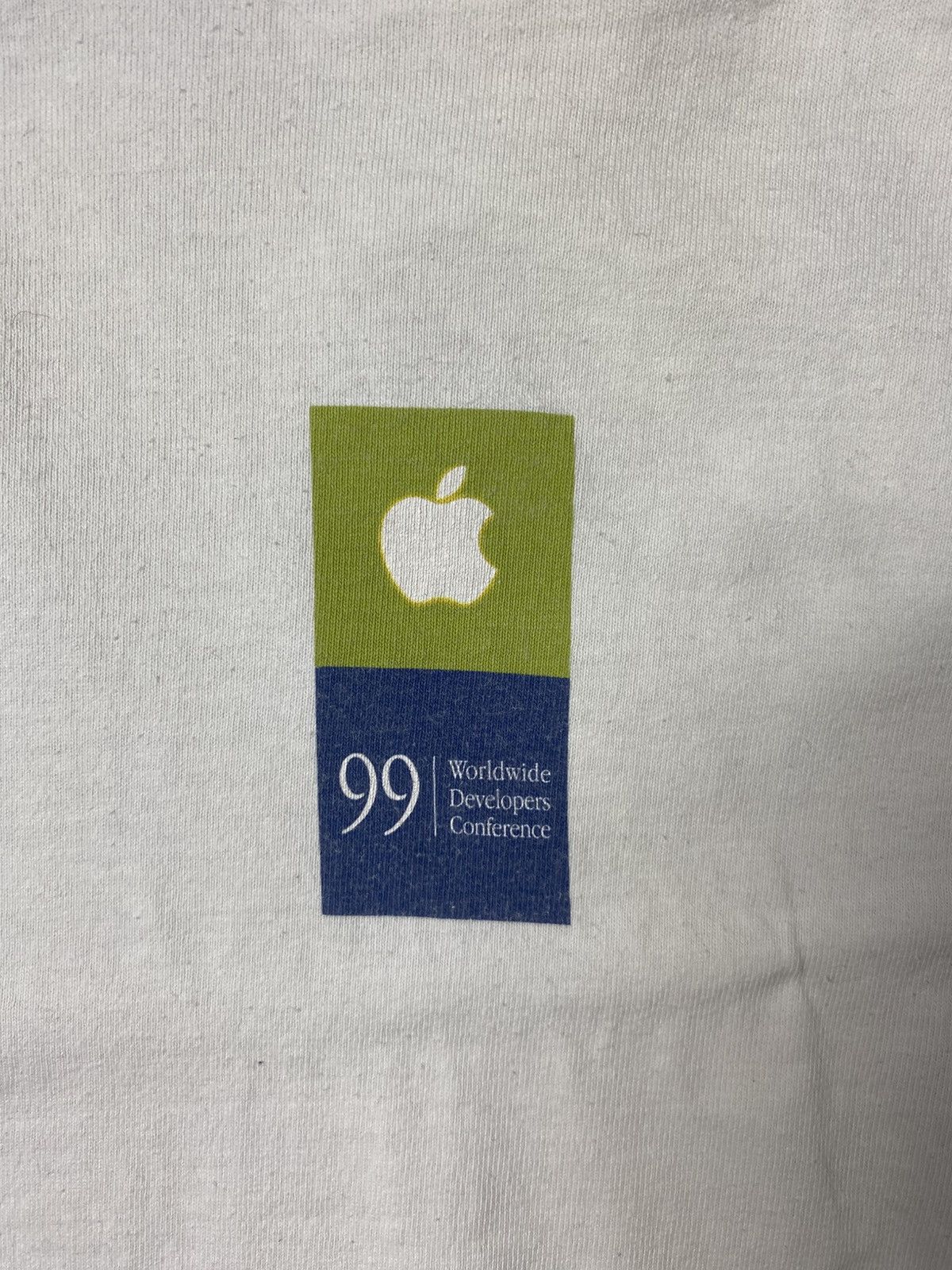Apple 90s VINTAGE APPLE WWDC 99 WHITE LONGSLEEVE Size US L / EU 52-54 / 3 - 3 Thumbnail