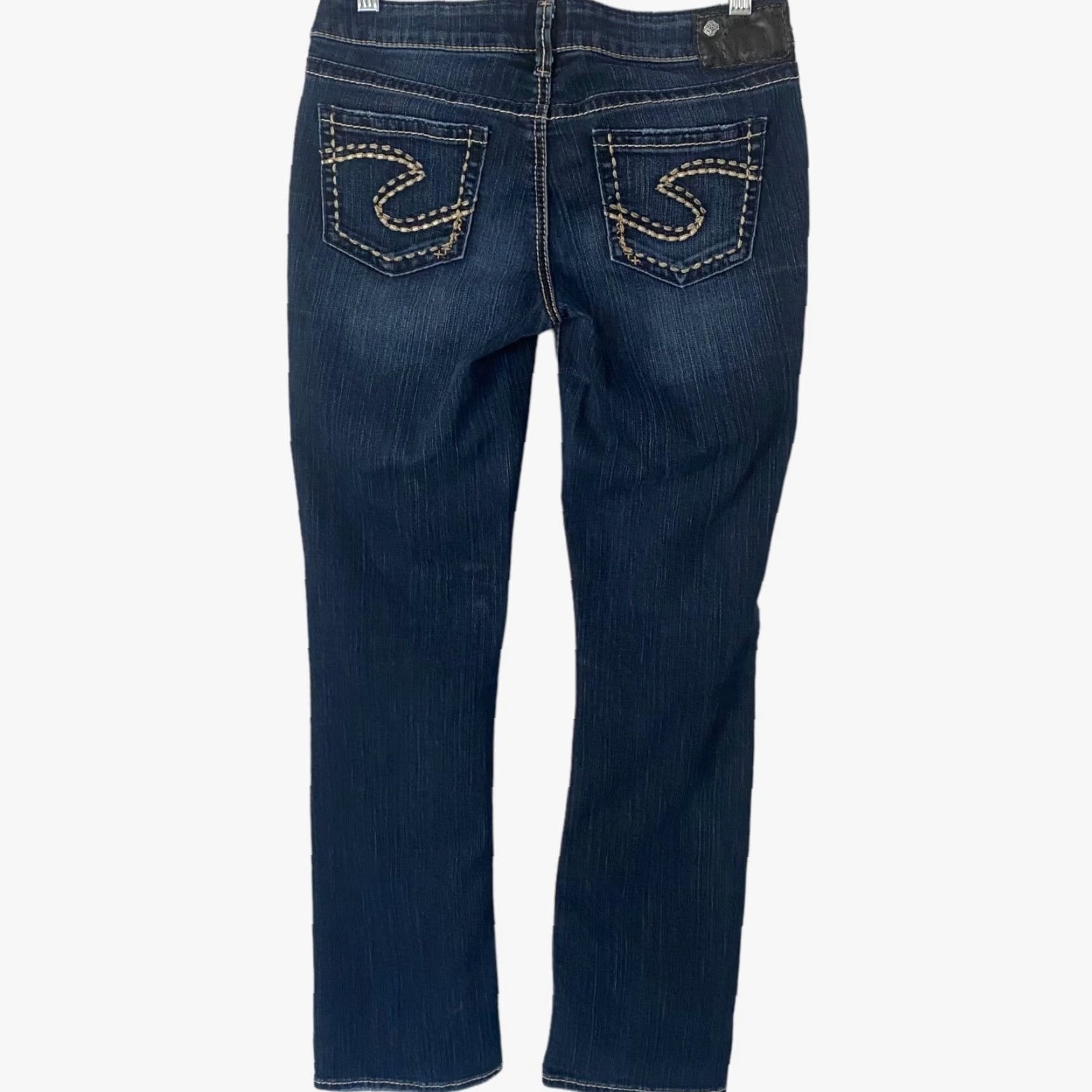 Silver Jeans Co. Silver Jeans Co. Aiko Jeans Women's 26X31 Blue Denim Bootcut Low-Rise Mid-Slim Size 26" / US 2 / IT 38 - 3 Thumbnail