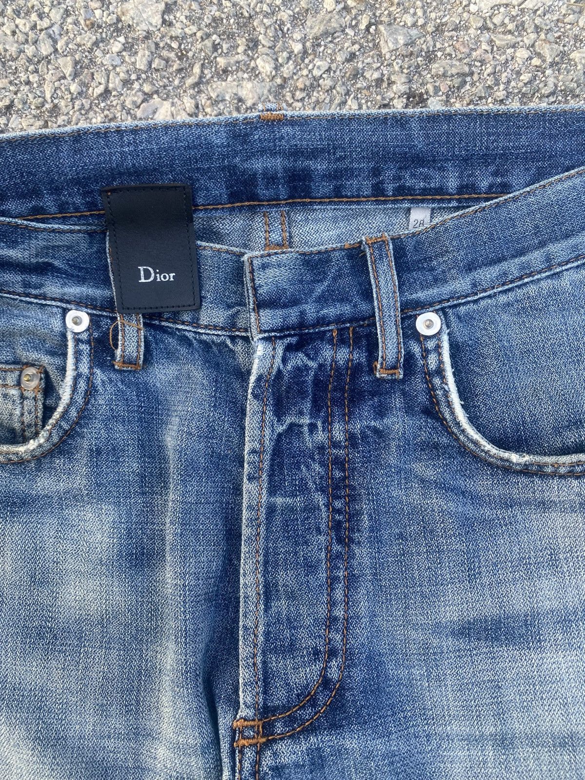 Dior SS08 DIOR HOMME Hedi Slimane Distressed Jeans Size US 29 - 7 Thumbnail