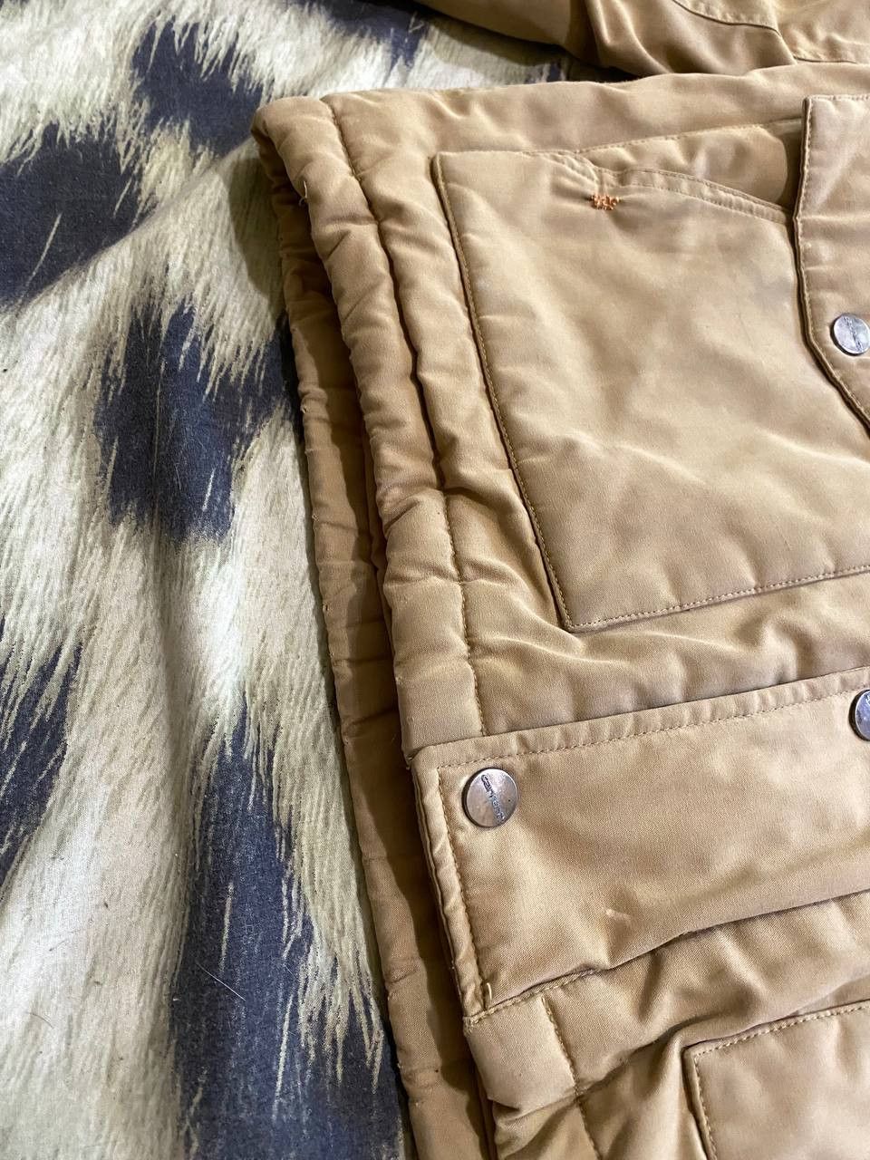 Carhartt vintage beige jacket logo Carhartt luxury Streetwear Y2K Size US L / EU 52-54 / 3 - 16 Thumbnail
