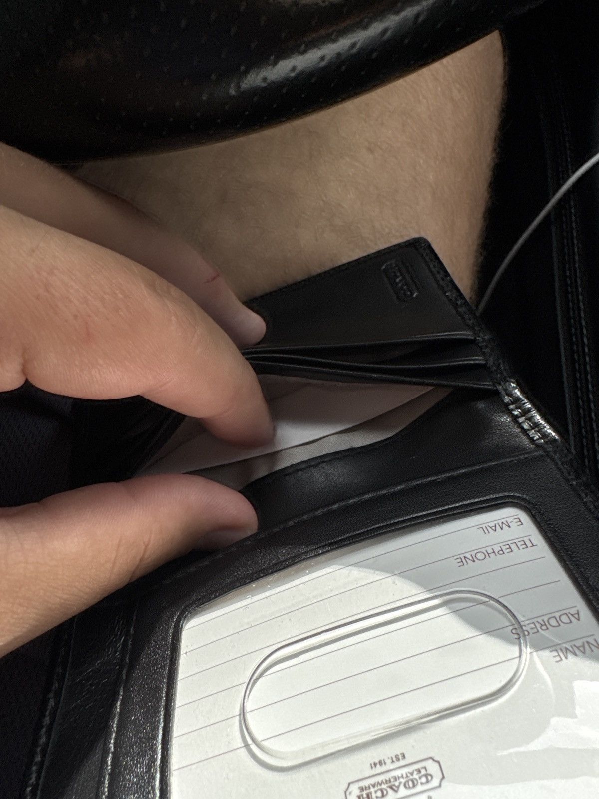 Coach Coach All black wallet Leather Size ONE SIZE - 3 Thumbnail