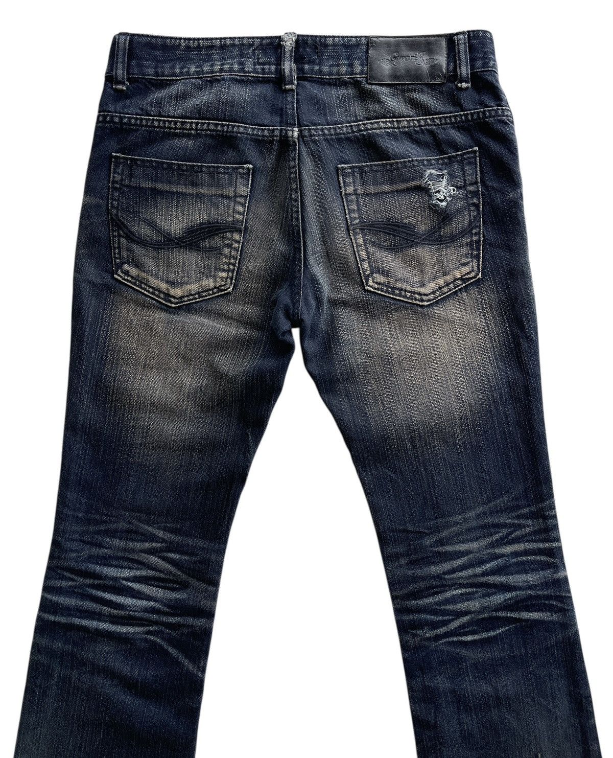 Japanese Brand CavariA Distressed Flare Denim Size US 30 / EU 46 - 6 Thumbnail