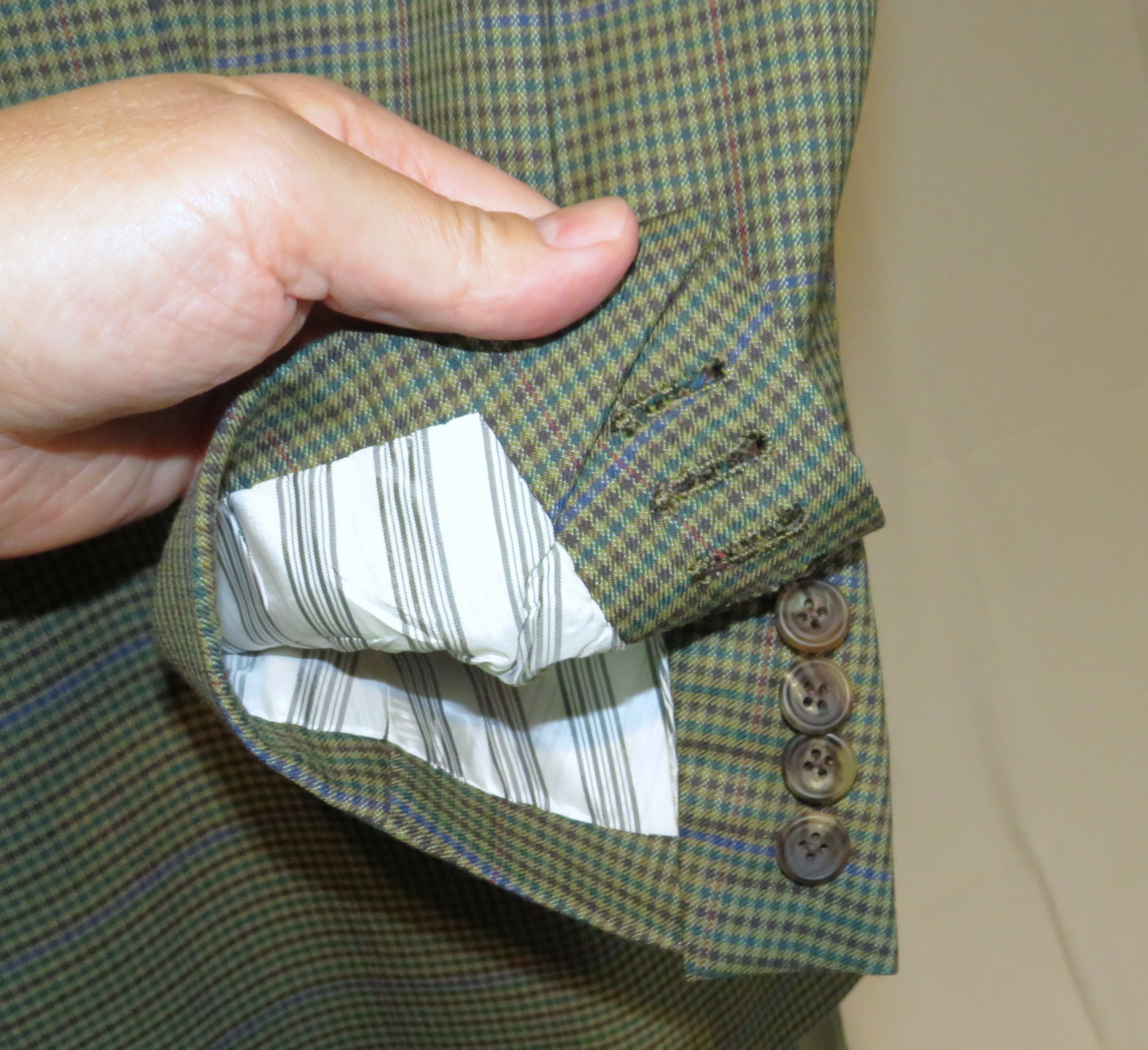 Bergdorf Goodman × Domenico Spano Bespoke Belted Guncheck Three Roll Two Hunting Suit 42R Size 42R - 11 Thumbnail