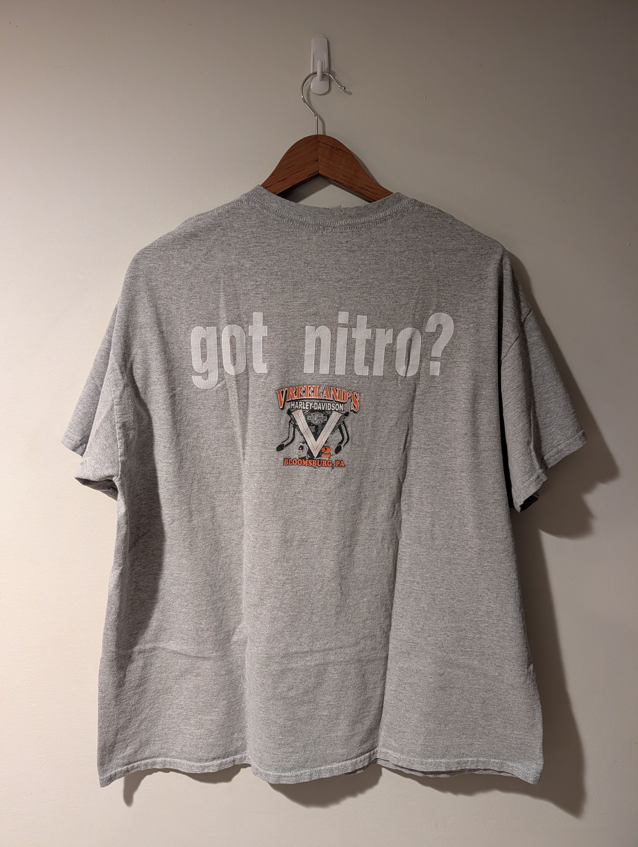 Harley Davidson Nitro Nationals Motorcycle T-Shirt Bloomsburg Harley Size US XL / EU 56 / 4 - 5 Thumbnail