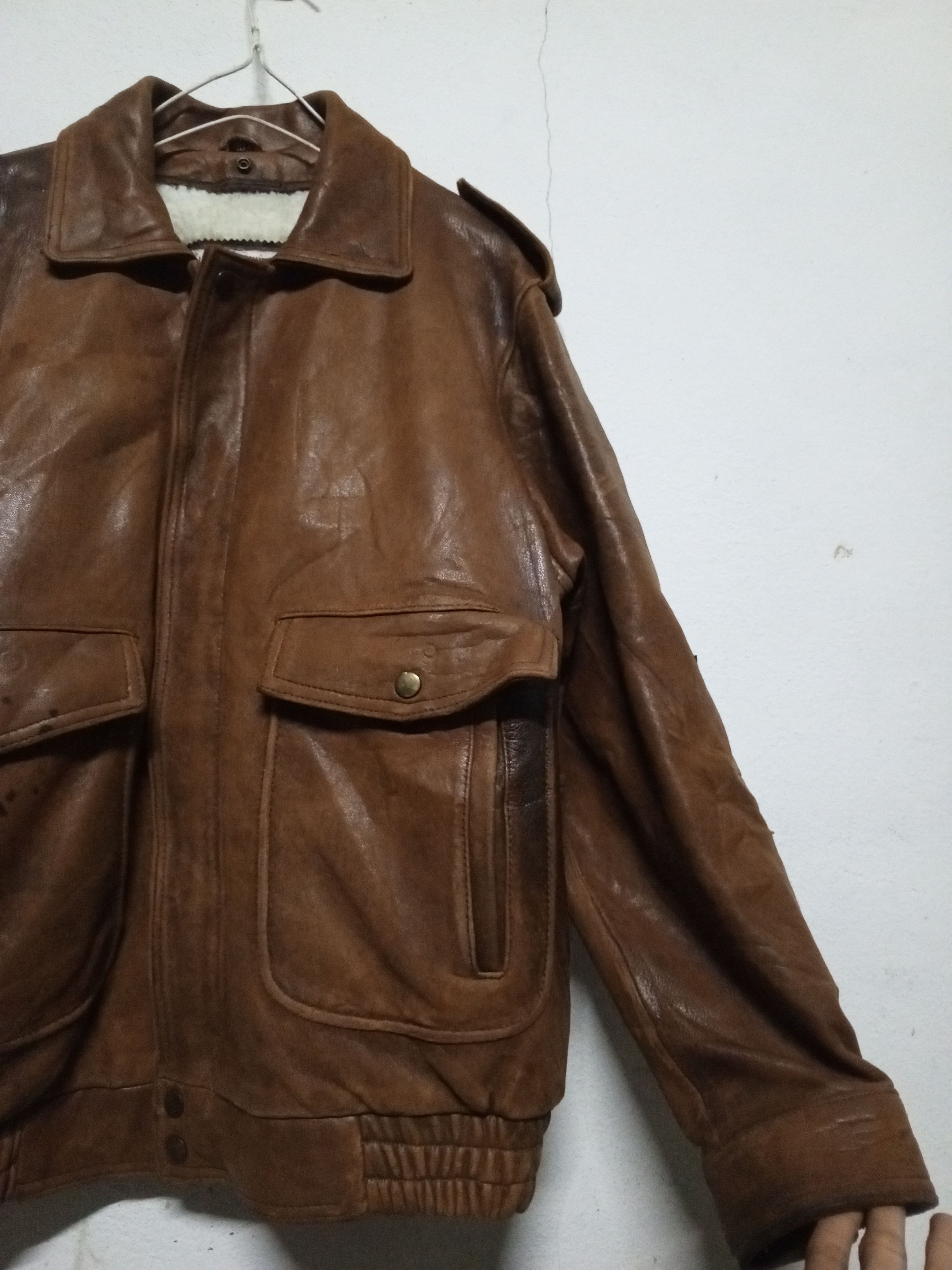 Leather VTG Leather jacket sheepskin Size US L / EU 52-54 / 3 - 3 Thumbnail