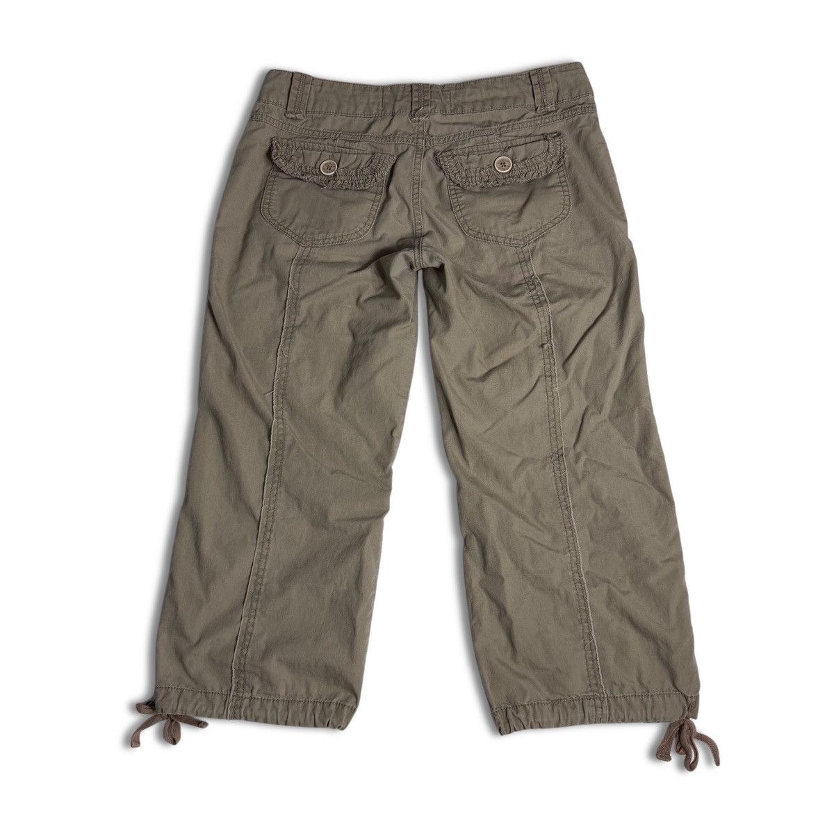 Other Y2K Delia’s Khaki Cargo Capri Pants w/ Ruffle Pocket Detail Size 30" / US 8 / IT 44 - 13 Thumbnail