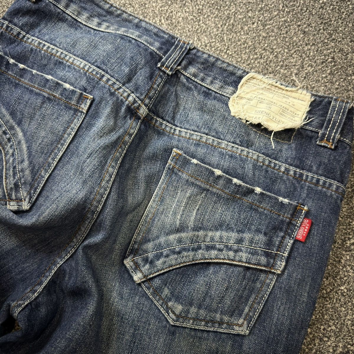 Who Decides War 🔥🇯🇵 Japanese Baggy Flared SYH Streetwear Wide Leg Denim Size US 35 - 9 Thumbnail