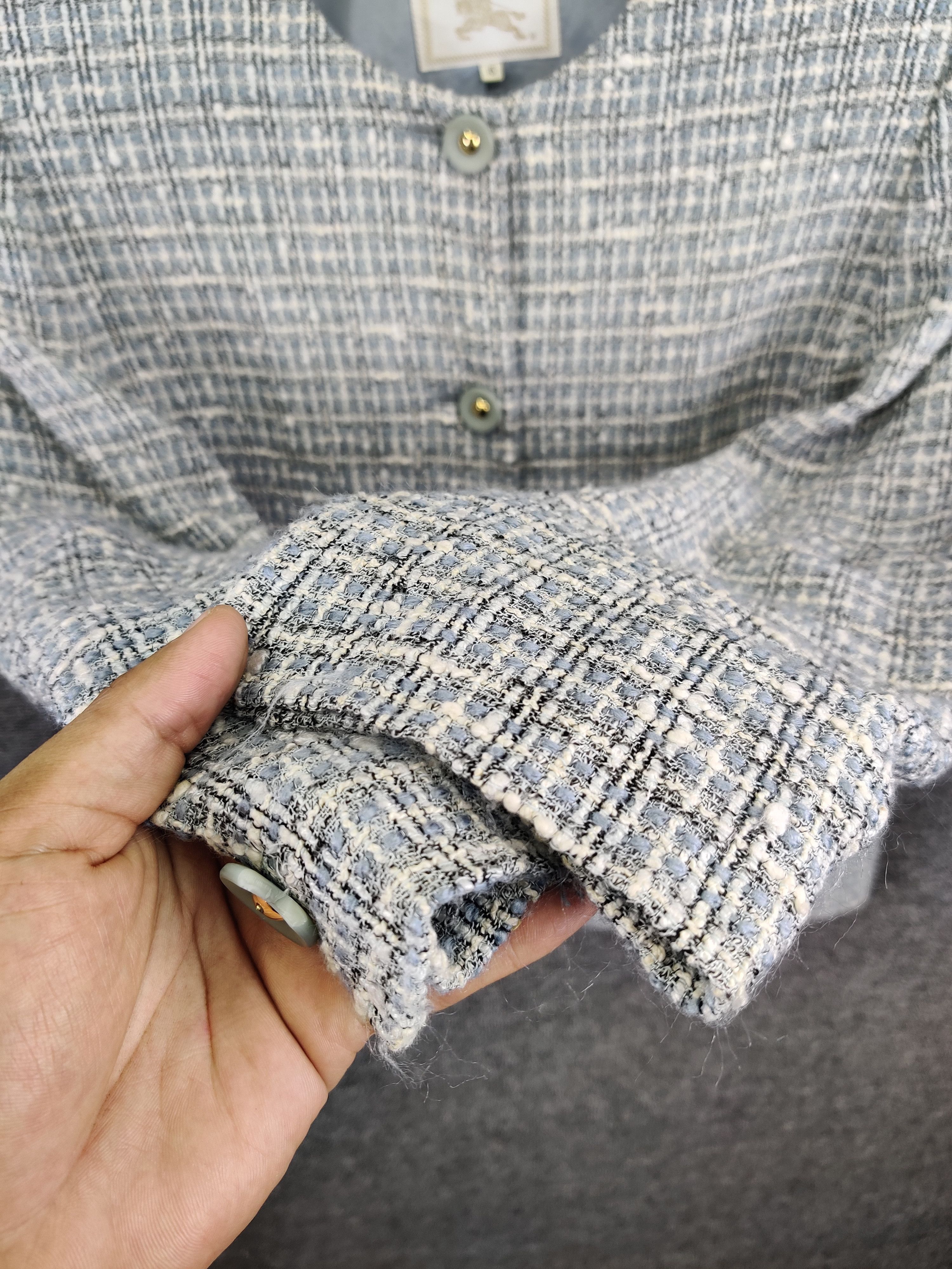 Burberry Vintage Burberrys Wool Tweed Button Jacket Size US M / EU 48-50 / 2 - 12 Thumbnail