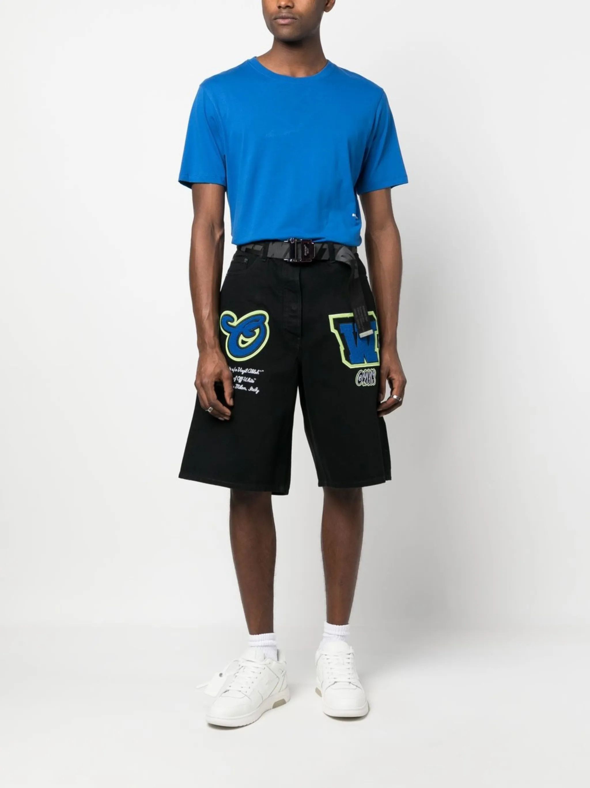 Off-White o1y0225 Denim Short in Black Size US 29 - 5 Thumbnail