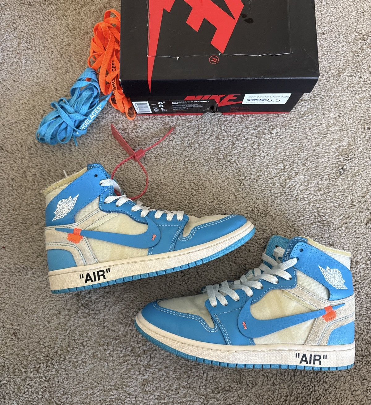 OFF-WHITE X JORDAN 1 RETRO HIGH OG 'UNC'