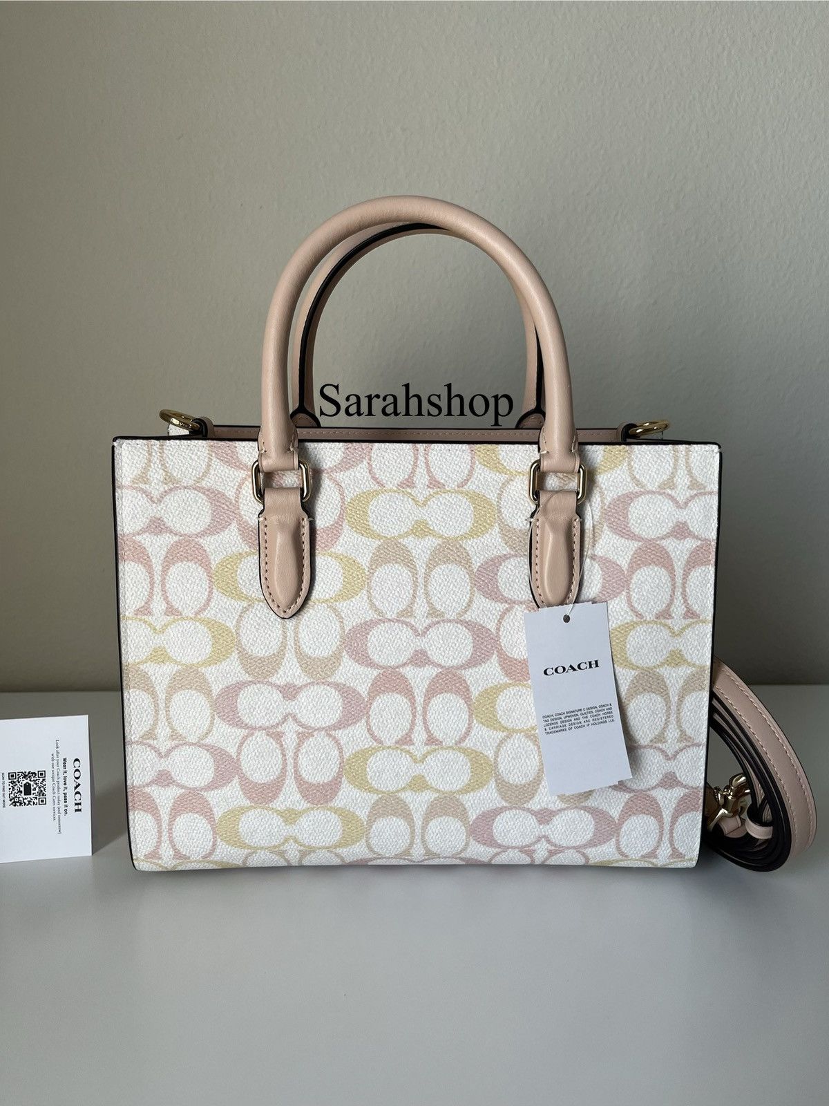 Coach Coach Maggie Small Tote Bag In Pretty Signature Canvas Size ONE SIZE - 3 Thumbnail