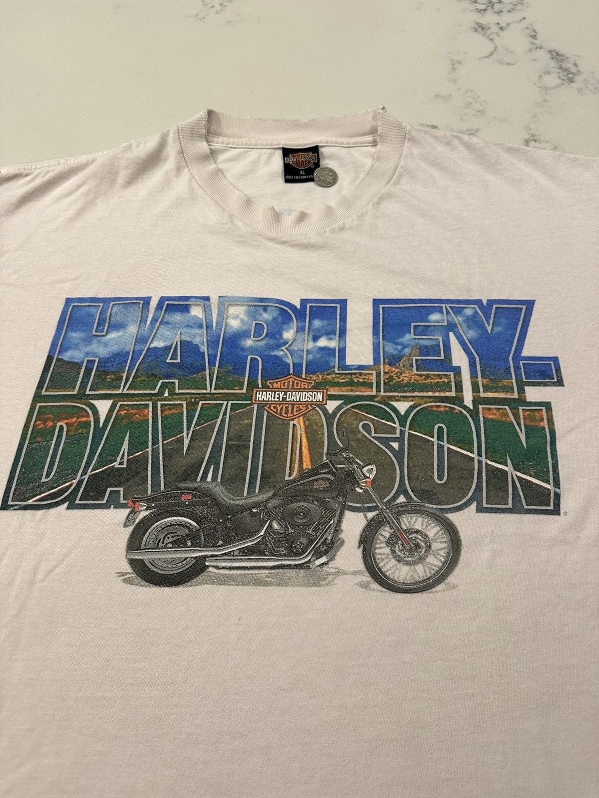 Harley Davidson × Vintage Vintage 2001 Y2K Harley Davidson T-Shirt Size XL Franklin TN Size US XL / EU 56 / 4 - 2 Thumbnail