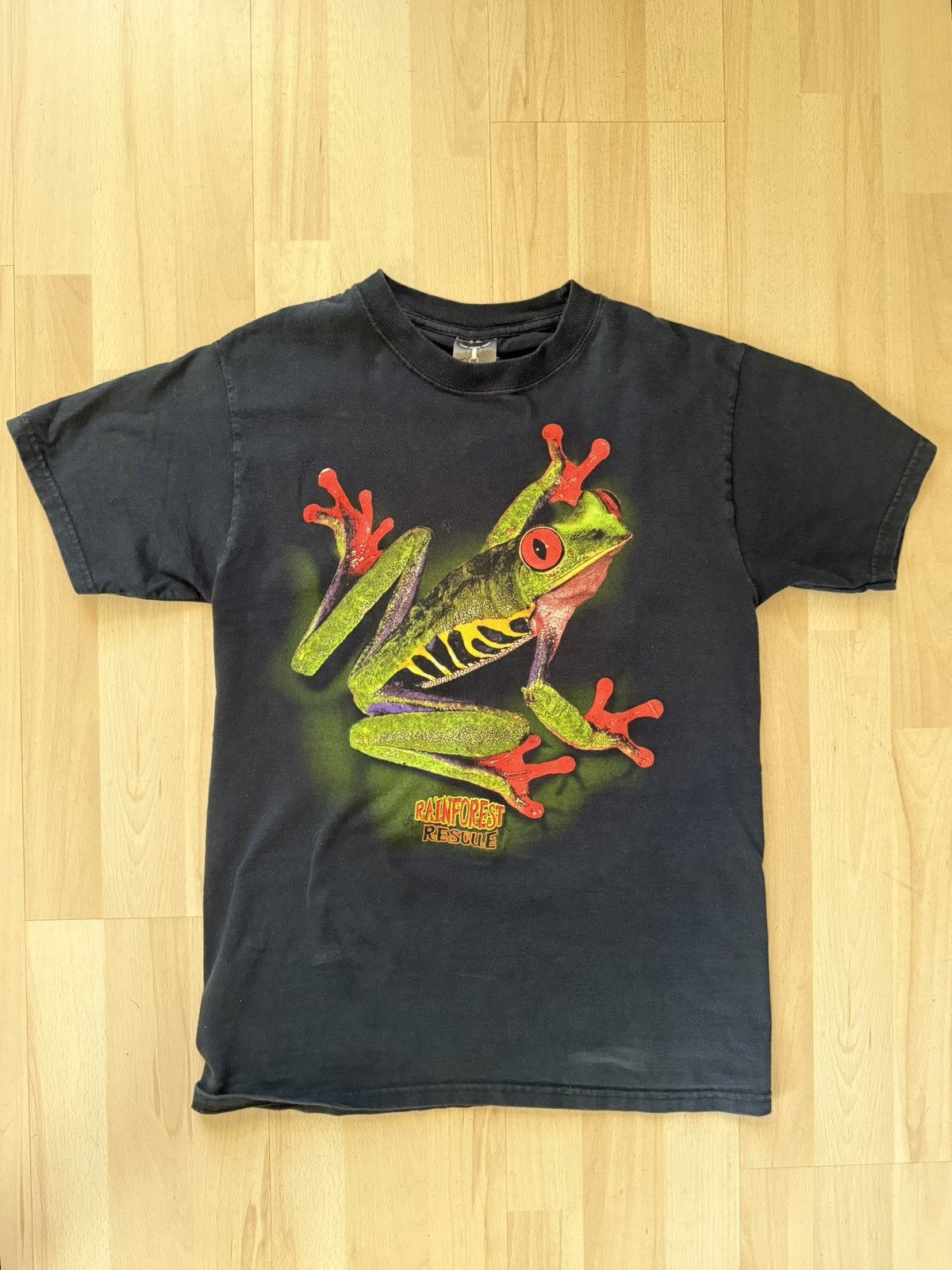 Vintage 90s Heavyweight 100% BEEFY Cotton Frog tee Size S Size US S / EU 44-46 / 1 - 3 Thumbnail