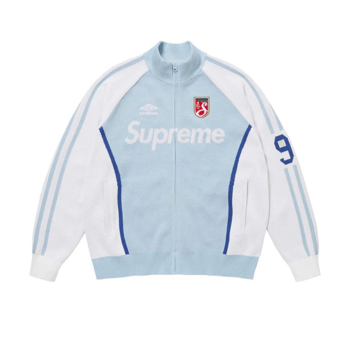 Supreme Supreme Patchwork Knit Zip Up Polo | Grailed