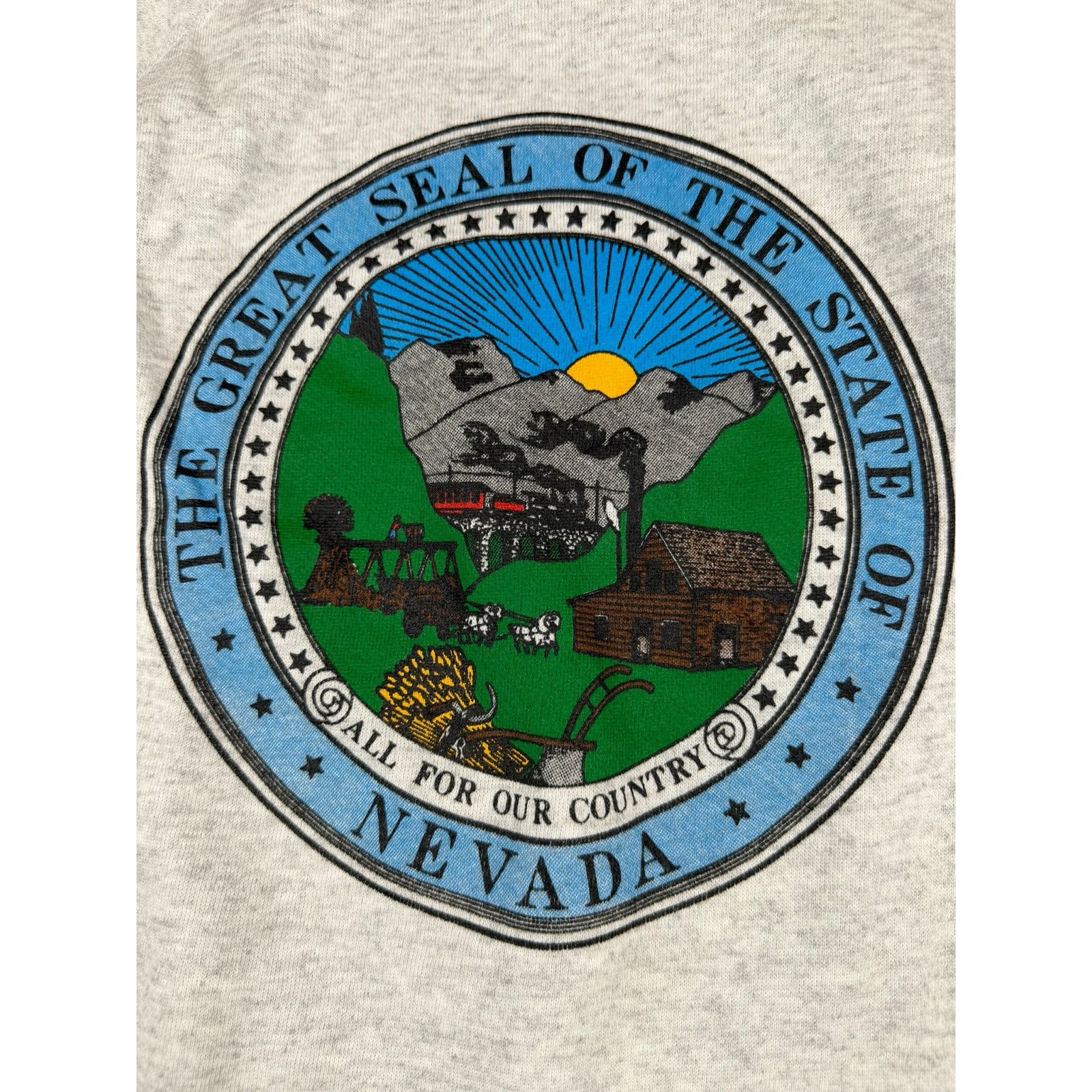 Hanes Vintage Hanes Nevada State Seal Crewneck Sweatshirt XL Size US XL / EU 56 / 4 - 3 Thumbnail