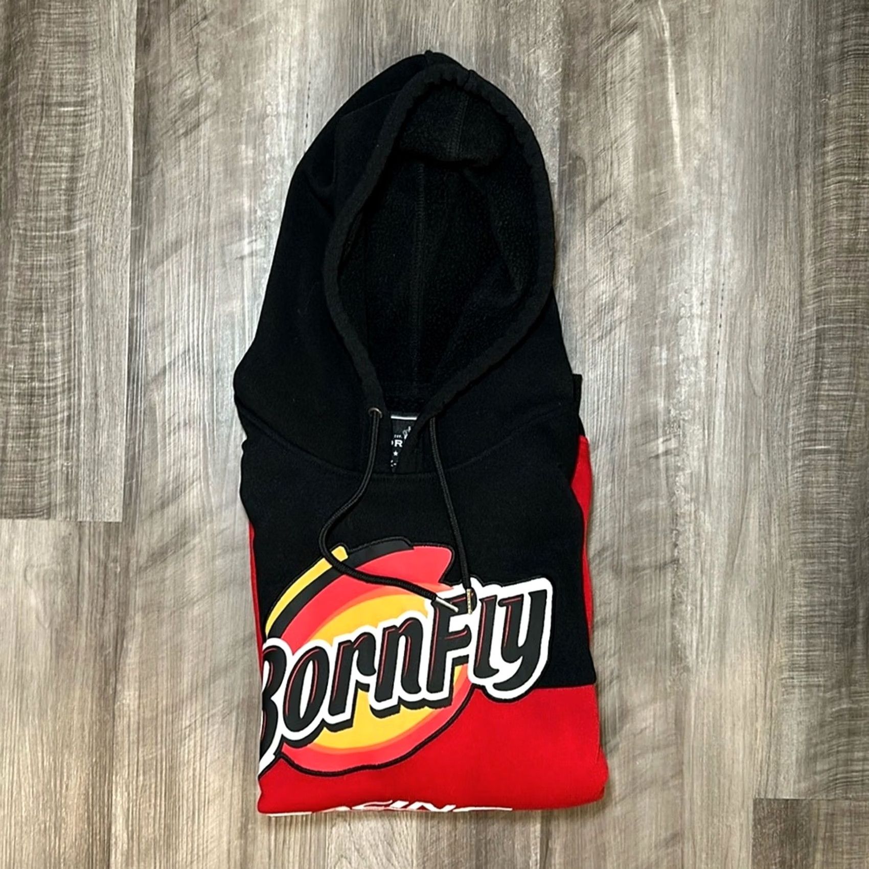 Born Born Fly Hoodie - XL Men Red Pullover Hoodie Size US XL / EU 56 / 4 - 2 Thumbnail