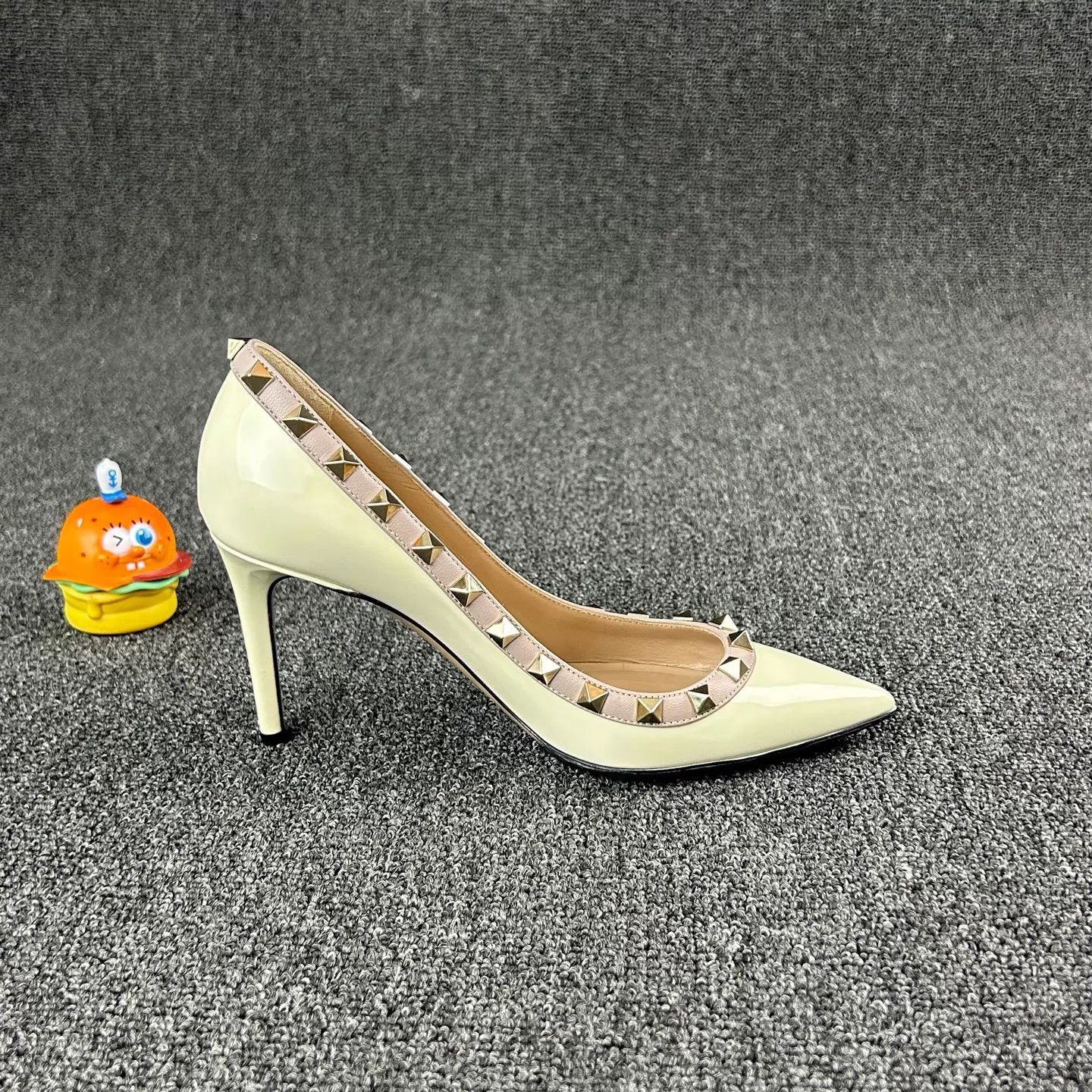 Valentino Valentino Women's Yellow Studded High Heels 35 Size US 4.5 / IT 34.5 - 4 Thumbnail