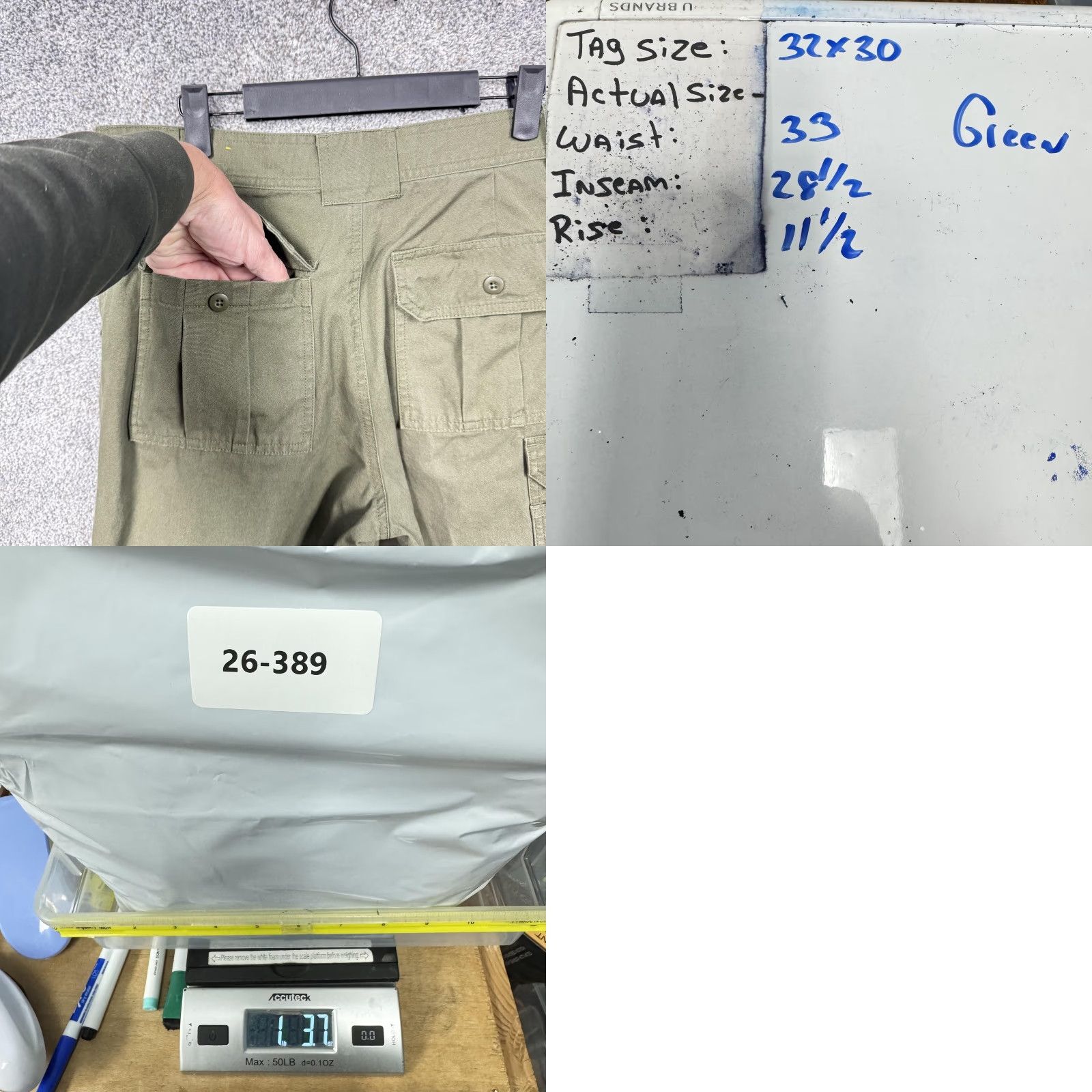 Vintage Cabela's Cargo Pants Mens 33x28.5 Green Classic Fit Canvas Workwear Casual Size US 33 - 10 Thumbnail