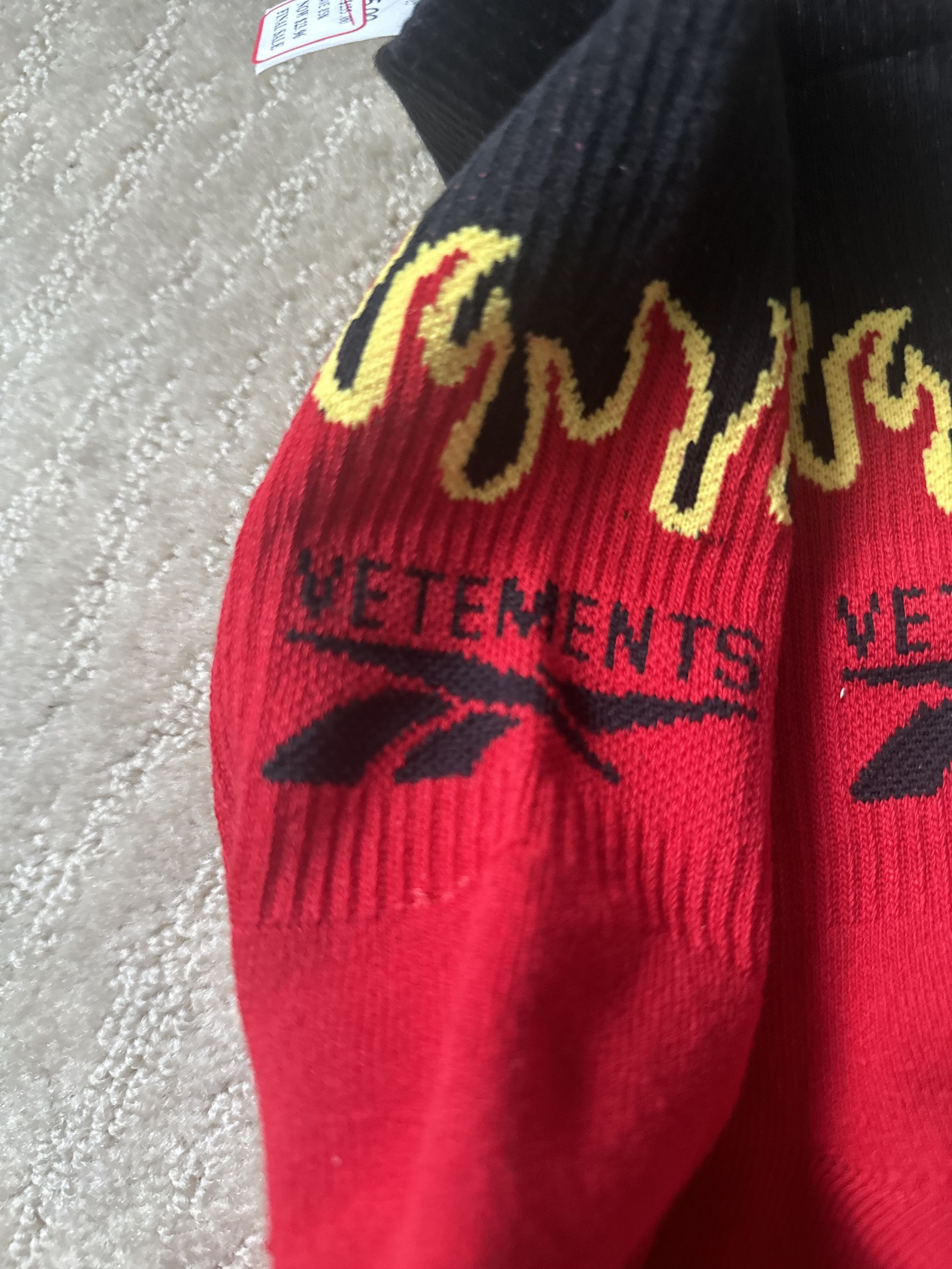 Vetements VETEMENTS REEBOK SS20 FLAME SOCKS Size ONE SIZE - 3 Thumbnail
