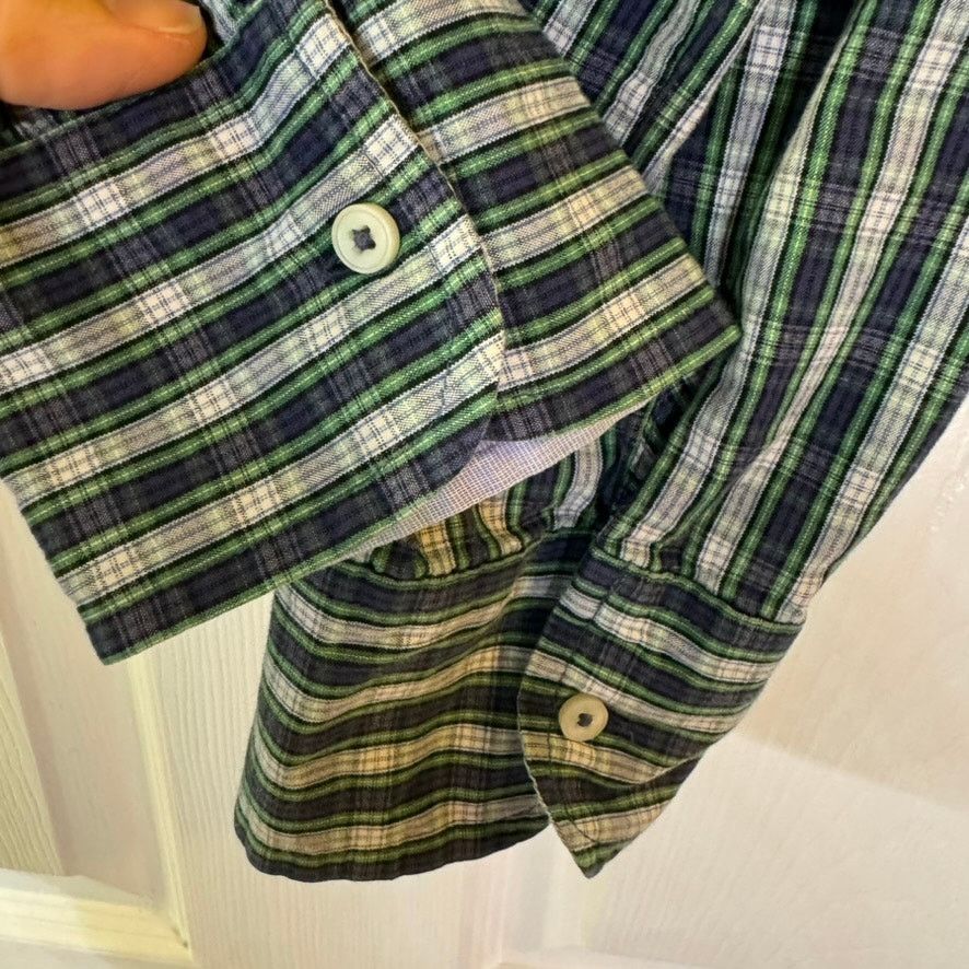 Converse Converse One Star Men's Plaid Shirt Green Navy 100% Cotton L Size US L / EU 52-54 / 3 - 4 Thumbnail