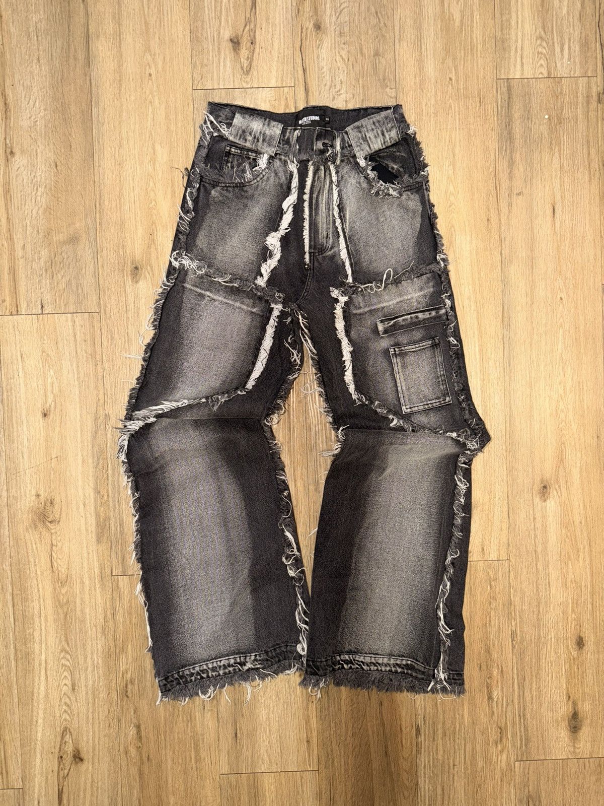 No Faith Studios Flared Denim | Grailed