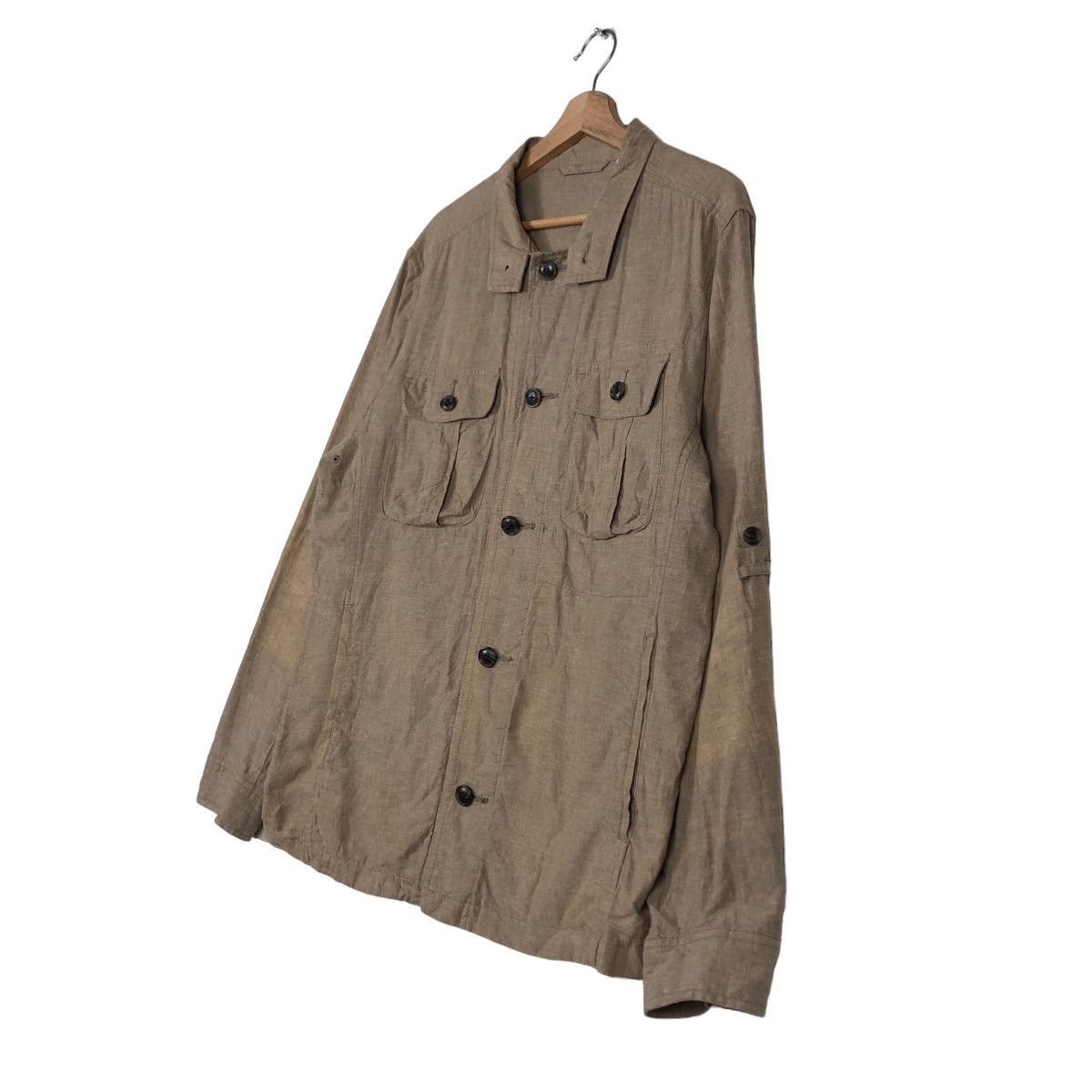 Japanese Brand 🔥Vintage Wool Work Jacket Uniqlo Japan Issey Miyake Size US L / EU 52-54 / 3 - 2 Thumbnail