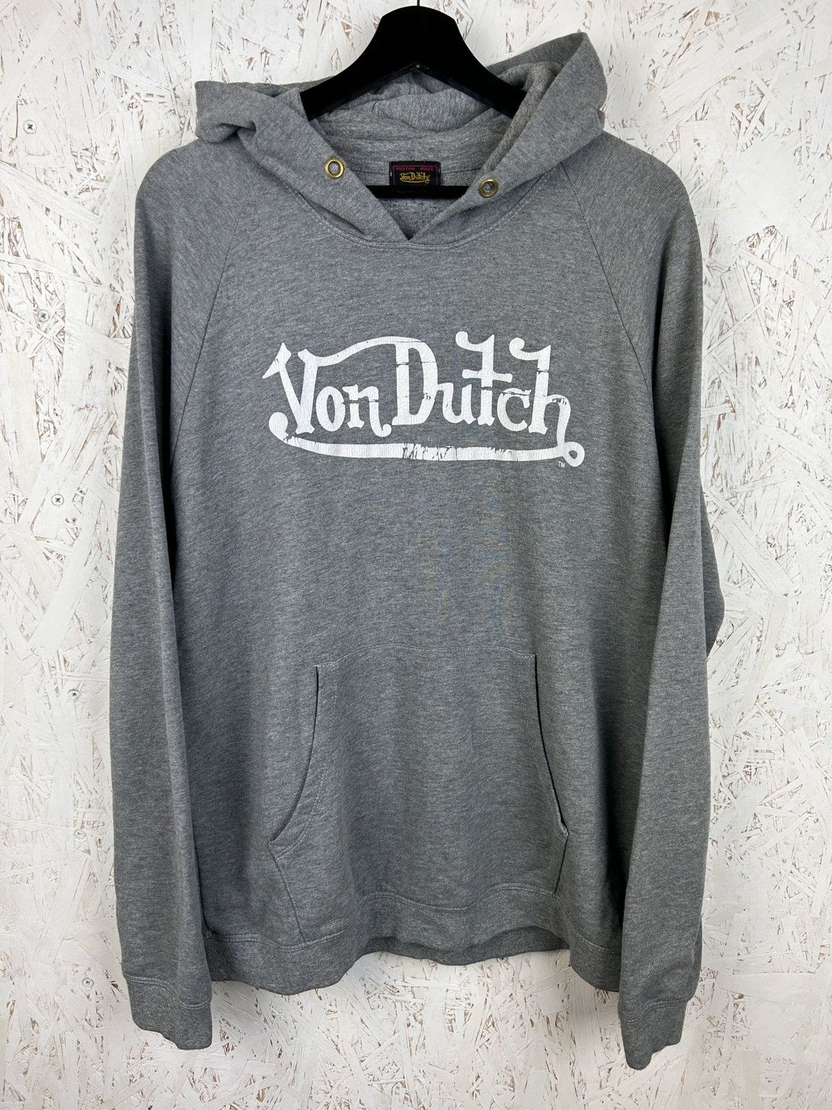 Von Dutch 00s Vintage Y2K Von Dutch By Audigier Hoodie Grey Size US XXL / EU 58 / 5 - 1 Thumbnail