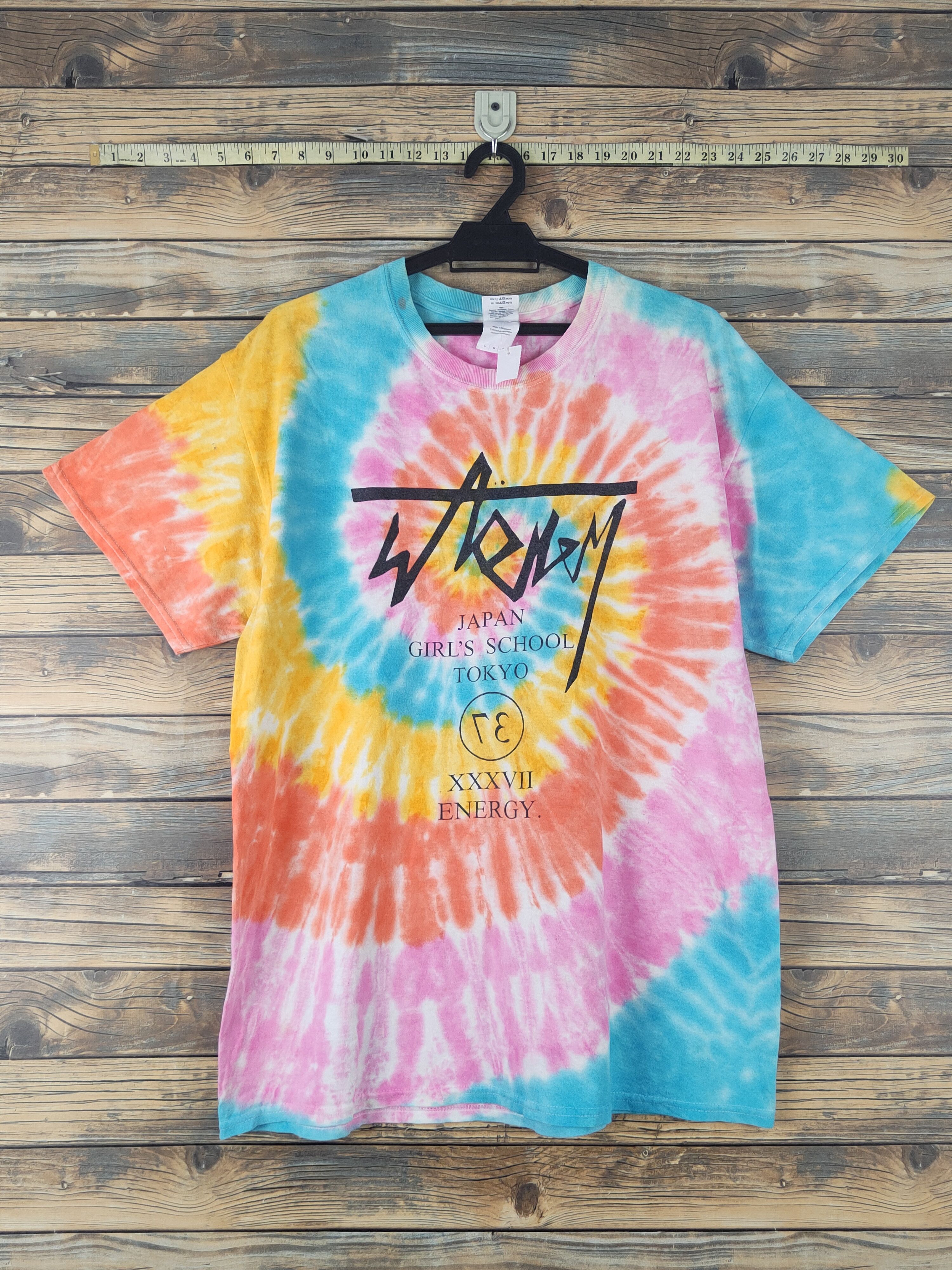 Band Tees DL Japan Girl School Tokyo acid wash T-shirt #1621 Size US L / EU 52-54 / 3 - 1 Thumbnail