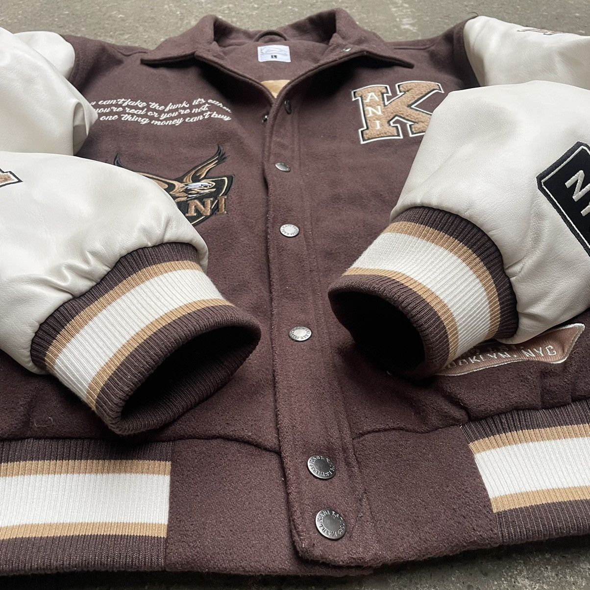 Karl Kani × Vintage Vintage Karl Kani Big Logo Varsity Bomber Jacket Size US L / EU 52-54 / 3 - 10 Thumbnail
