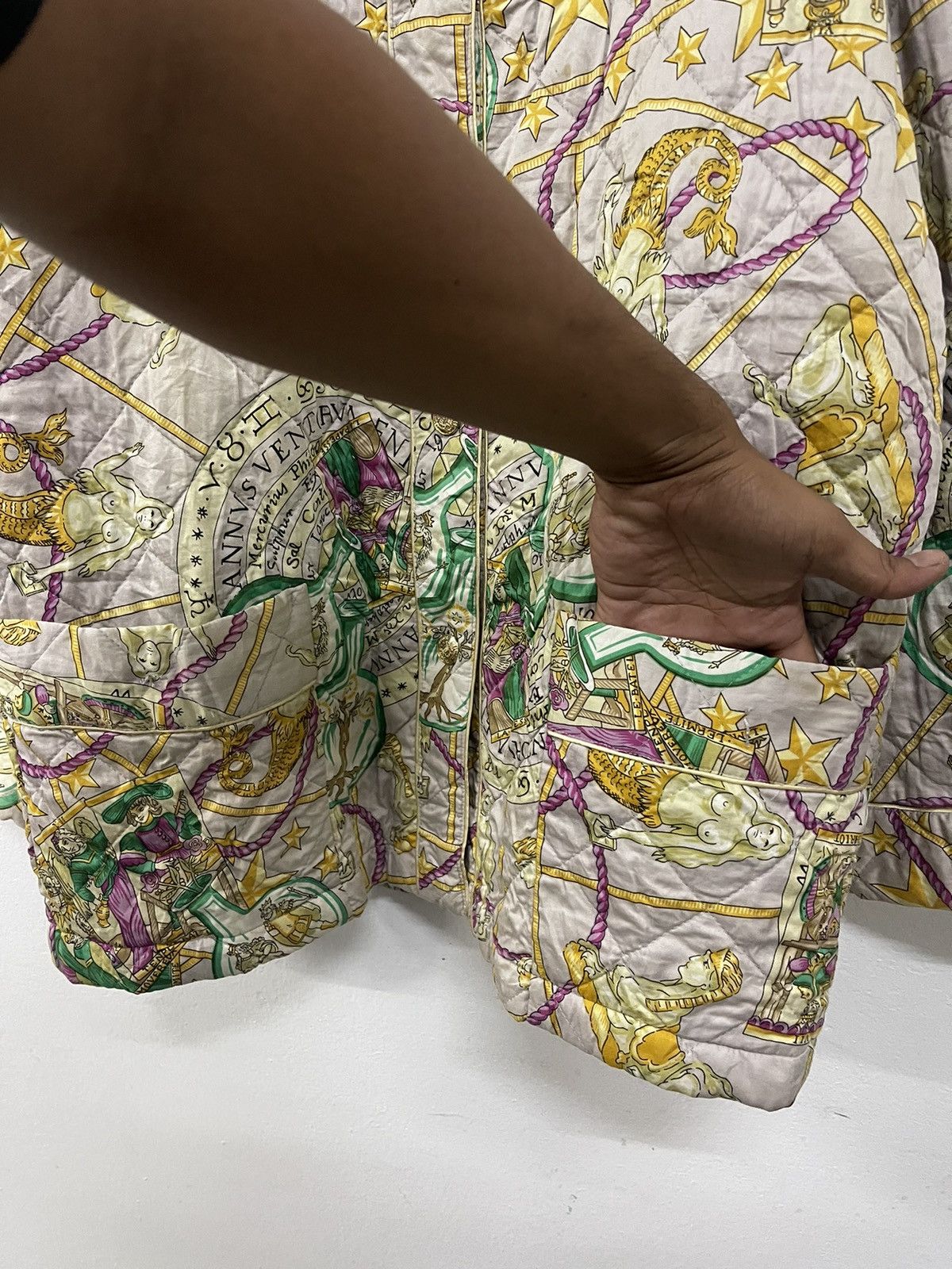 Celine × Vintage Vintage celine fullprint quilted jacket Size M / US 6-8 / IT 42-44 - 4 Thumbnail