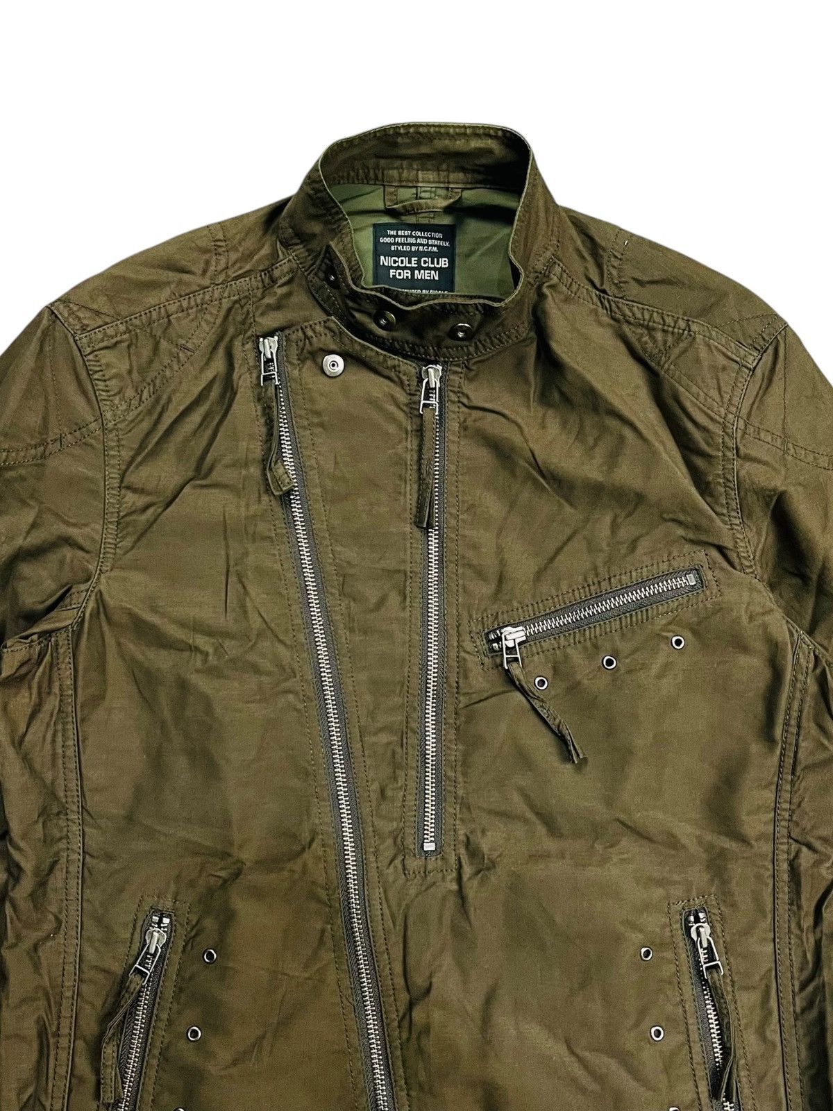 If Six Was Nine 2000s Nicole Club - Multizipper Rider Jacket Size US M / EU 48-50 / 2 - 6 Thumbnail