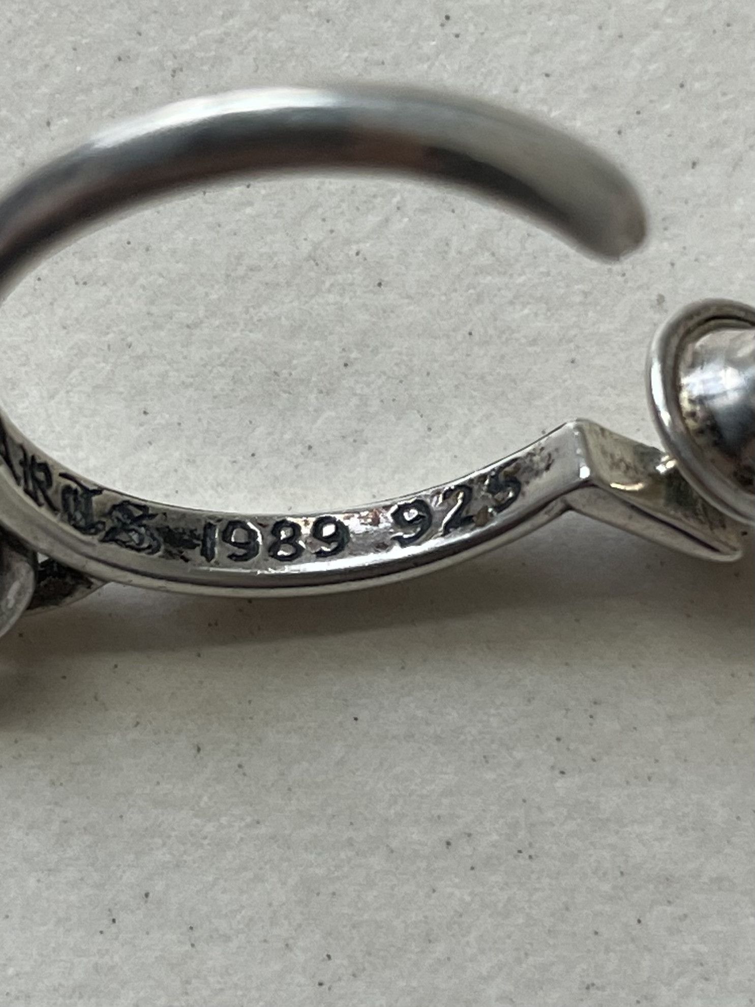 Chrome Hearts Chrome Hearts Silver Dagger Drop Earring Hoop Size ONE SIZE - 5 Thumbnail