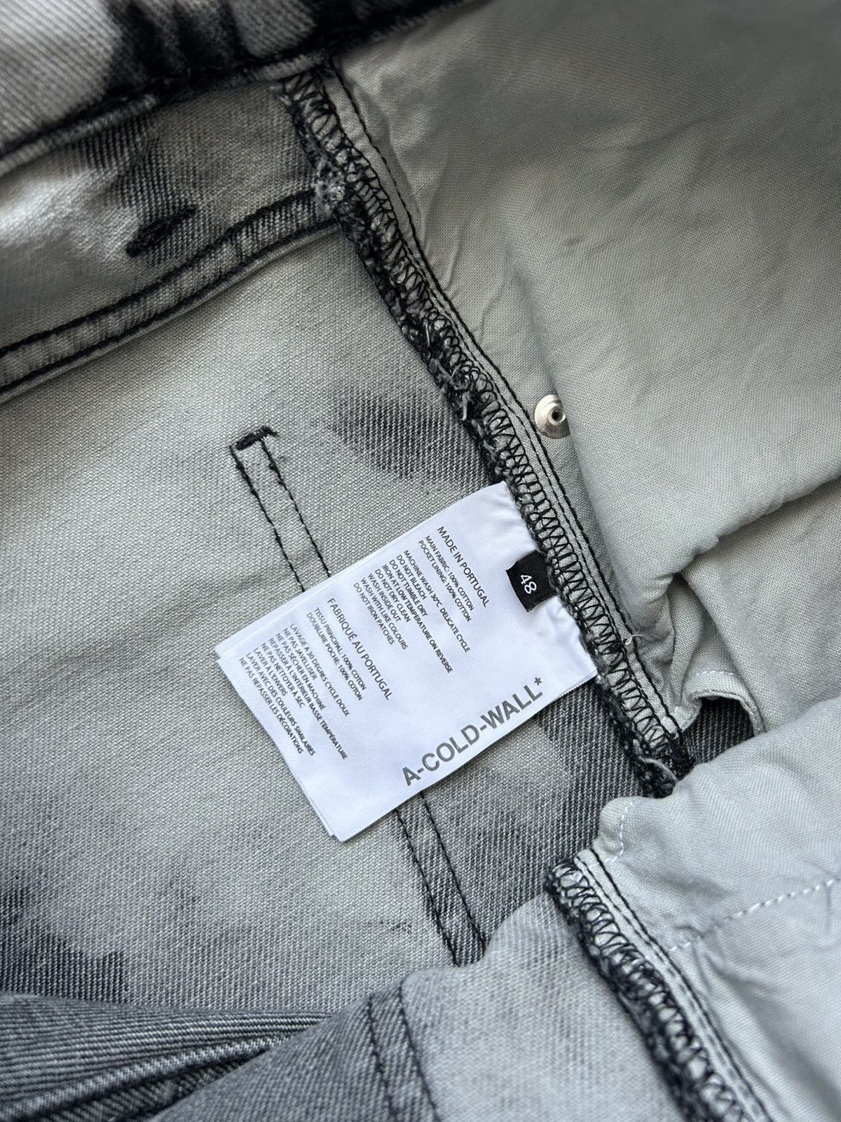 A-COLD-WALL* A-Cold-Wall Man's Tie-die Denim pants Size US 32 / EU 48 - 7 Thumbnail
