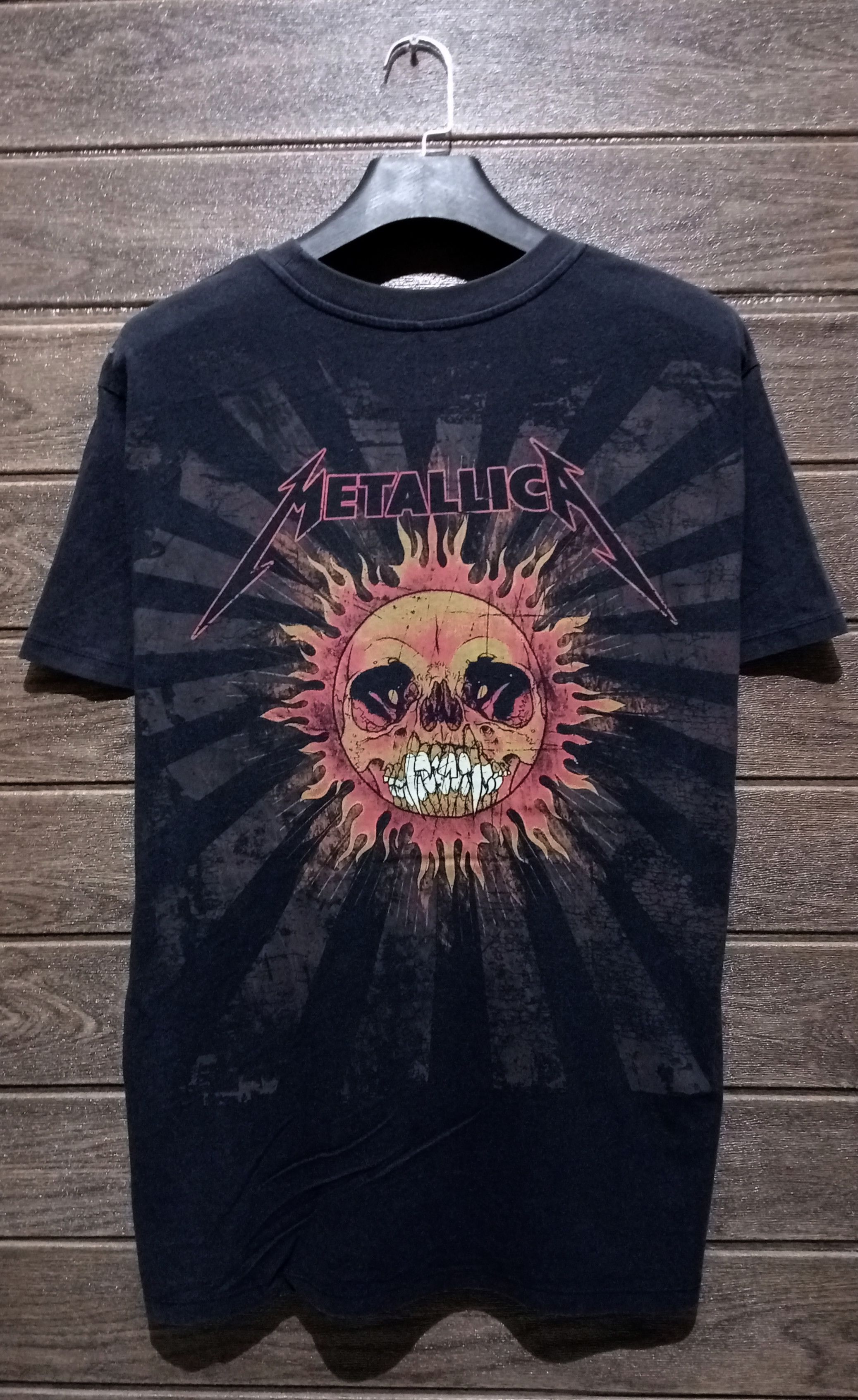 Band Tees × Metallica Metallica Pushead and Justice for All Flame Skull Tee Size US L / EU 52-54 / 3 - 1 Thumbnail