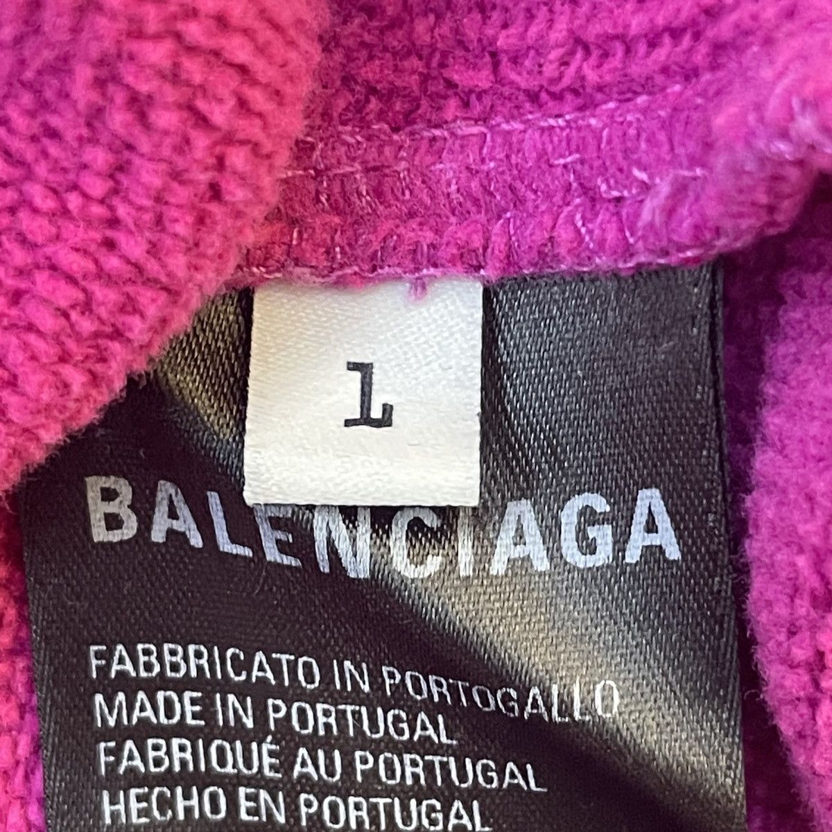 Balenciaga Balenciaga Logo Embroidered Hoodie Women's Rose Red K26WX Size L / US 10 / IT 46 - 6 Thumbnail