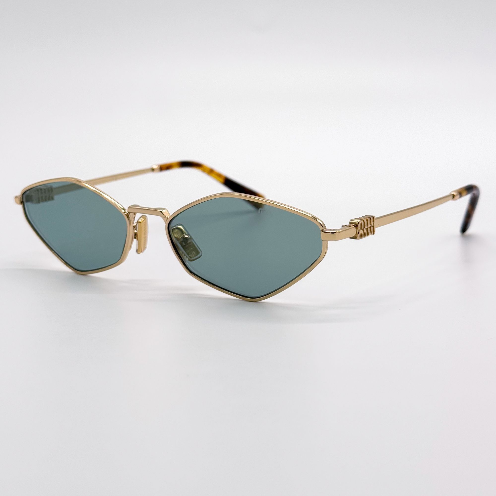 Miu Miu NEW MIU MIU SUNGLASSES MU56ZS 5AK04M GREEN MU 56ZS, SMU 56Z Size ONE SIZE - 3 Thumbnail