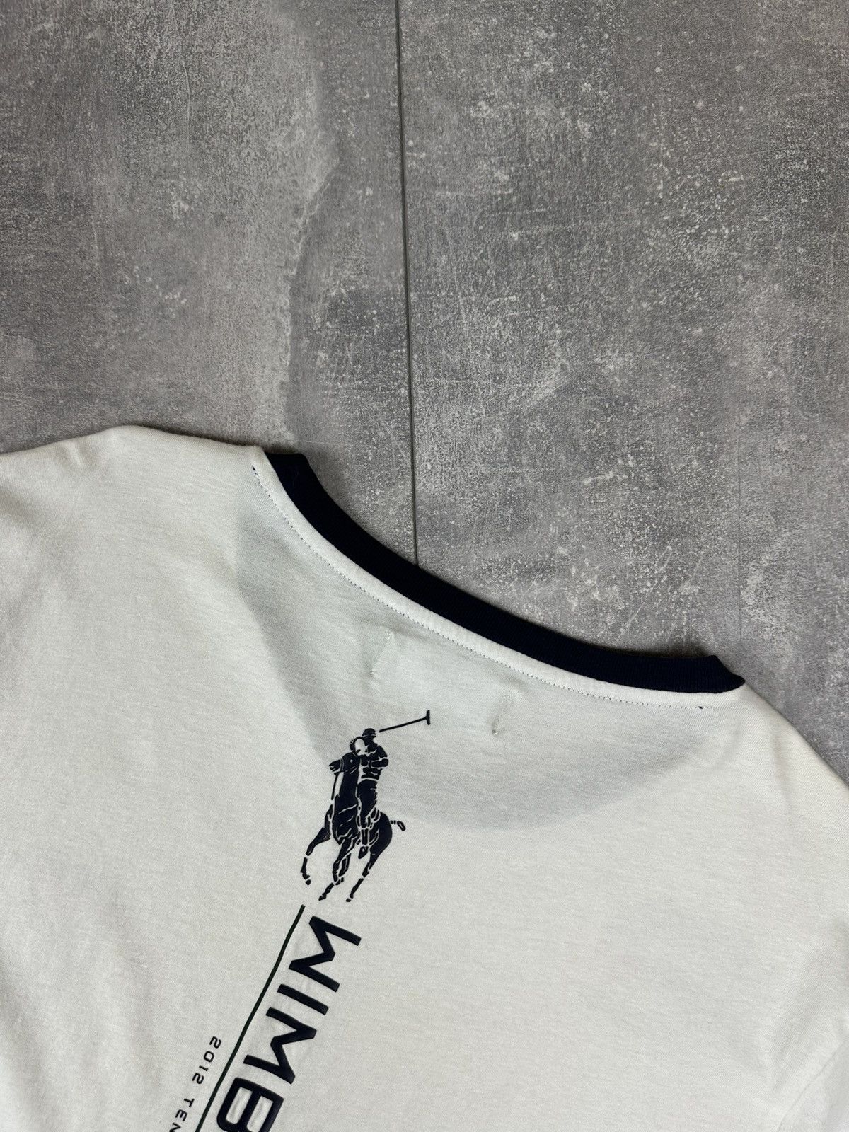 Polo Ralph Lauren Polo Ralph Lauren Wimbledon Logo White T-Shirt Size US L / EU 52-54 / 3 - 4 Thumbnail