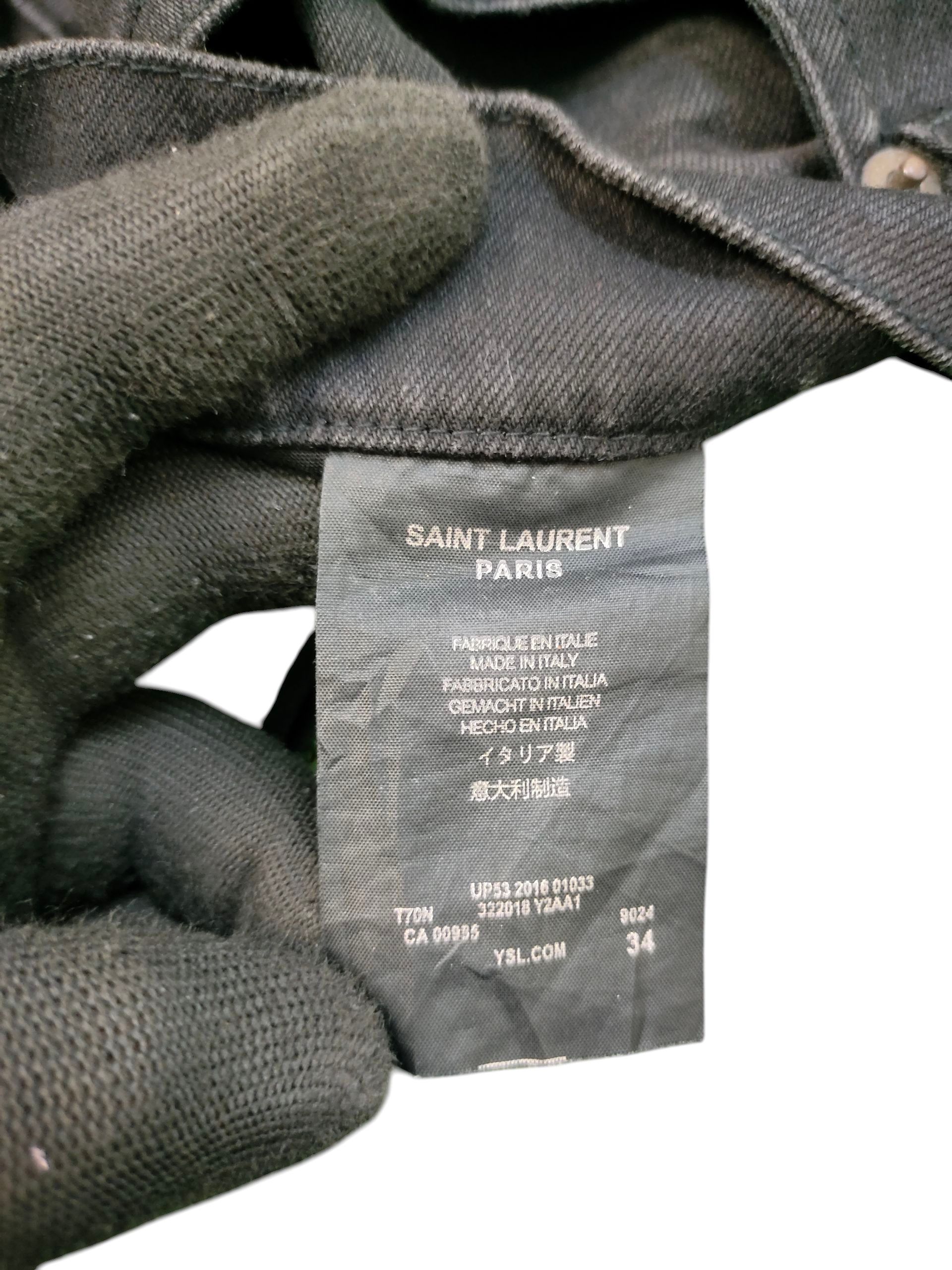 Saint Laurent Paris Saint Laurent Paris Distress Knee Skinny Jeans D02 M/SK-LW Size US 34 / EU 50 - 13 Thumbnail