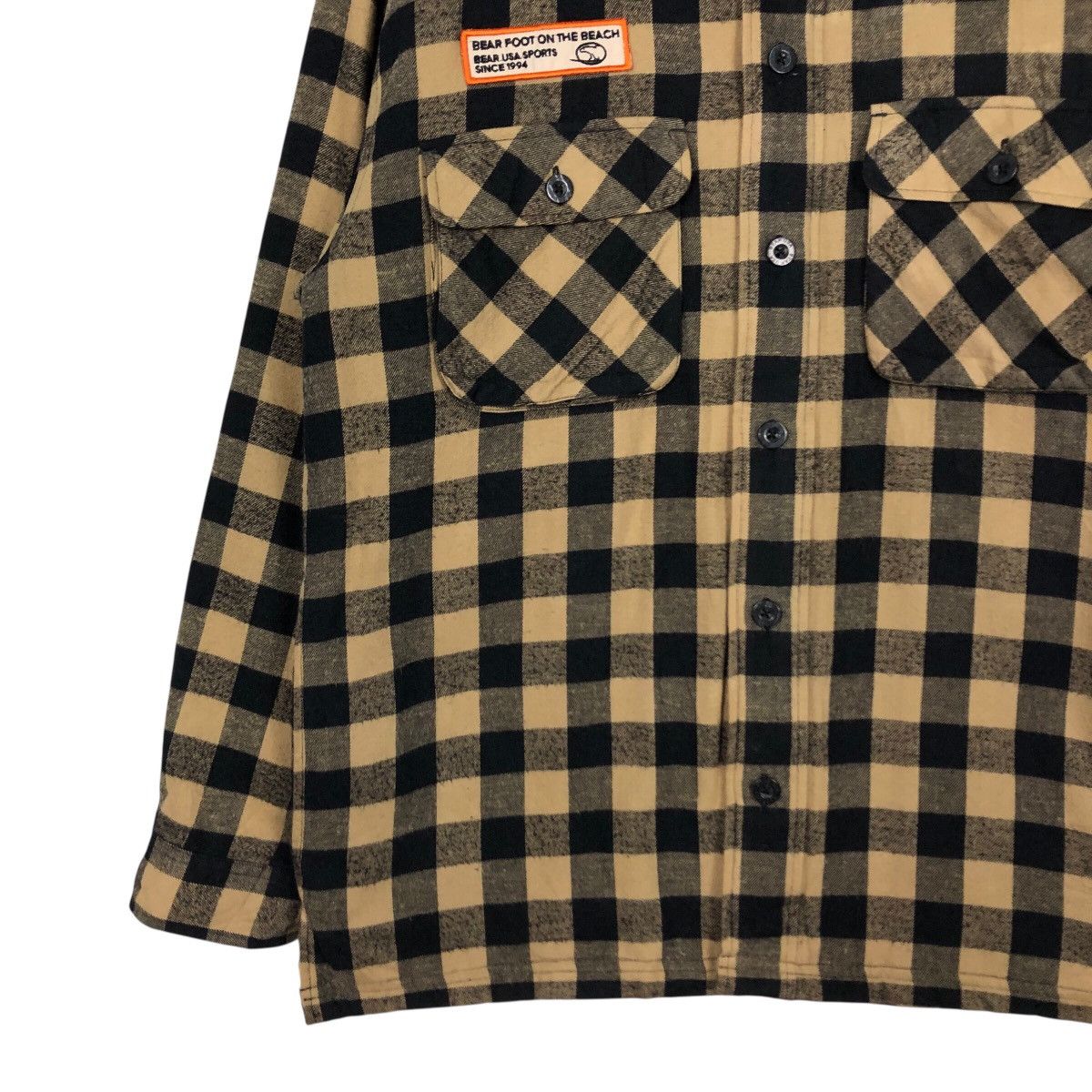 Japanese Brand Bear Sports USA Vintage Checkered Flannel Size US M / EU 48-50 / 2 - 5 Thumbnail
