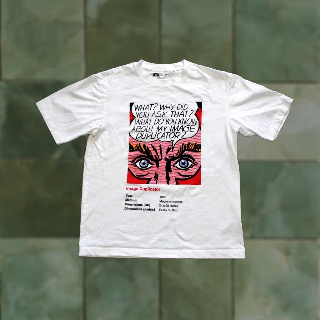 Uniqlo UNIQLO GRAPHIC ROY LICHTENSTEIN SHIRT TEE IMAGE DUPLICATOR WHITE XS MENS XS Size US XS / EU 42 / 0 - 1 Thumbnail