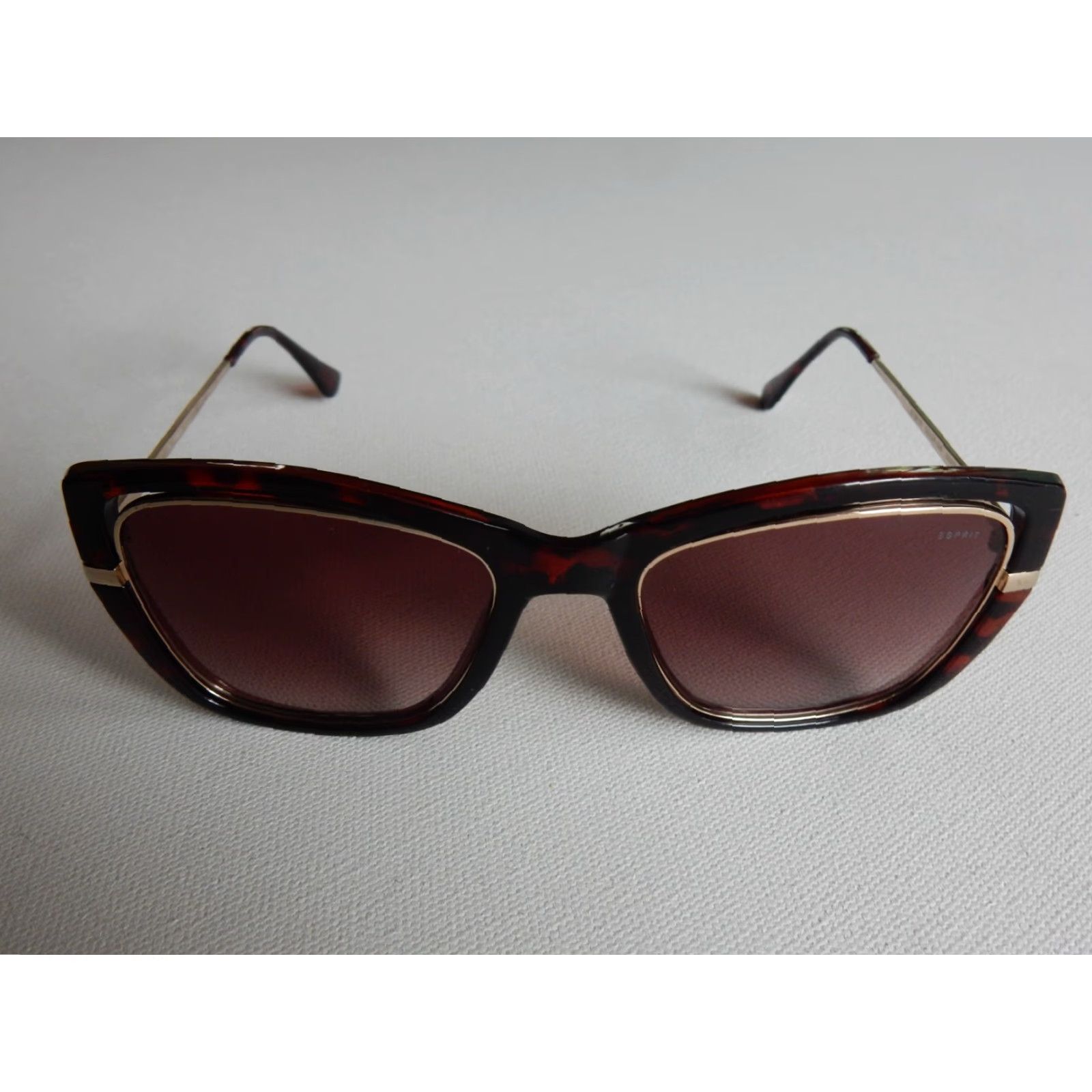 Esprit VINTAGE Esprit Sunglasses Women Brown 55x19 140mm Scratched Lenses Size ONE SIZE - 2 Thumbnail