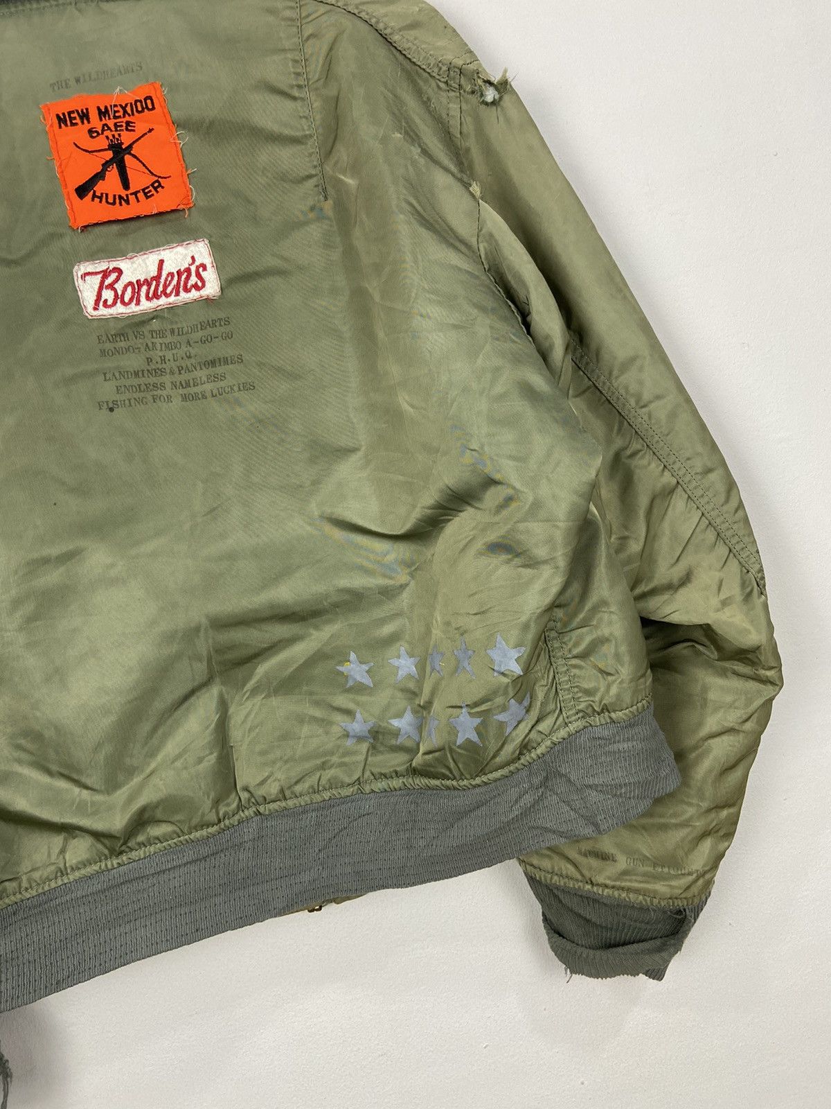 Alpha Industries MA 1 Crazy Design The Wildhearts Worn Distressed Jacket Size US L / EU 52-54 / 3 - 20 Thumbnail