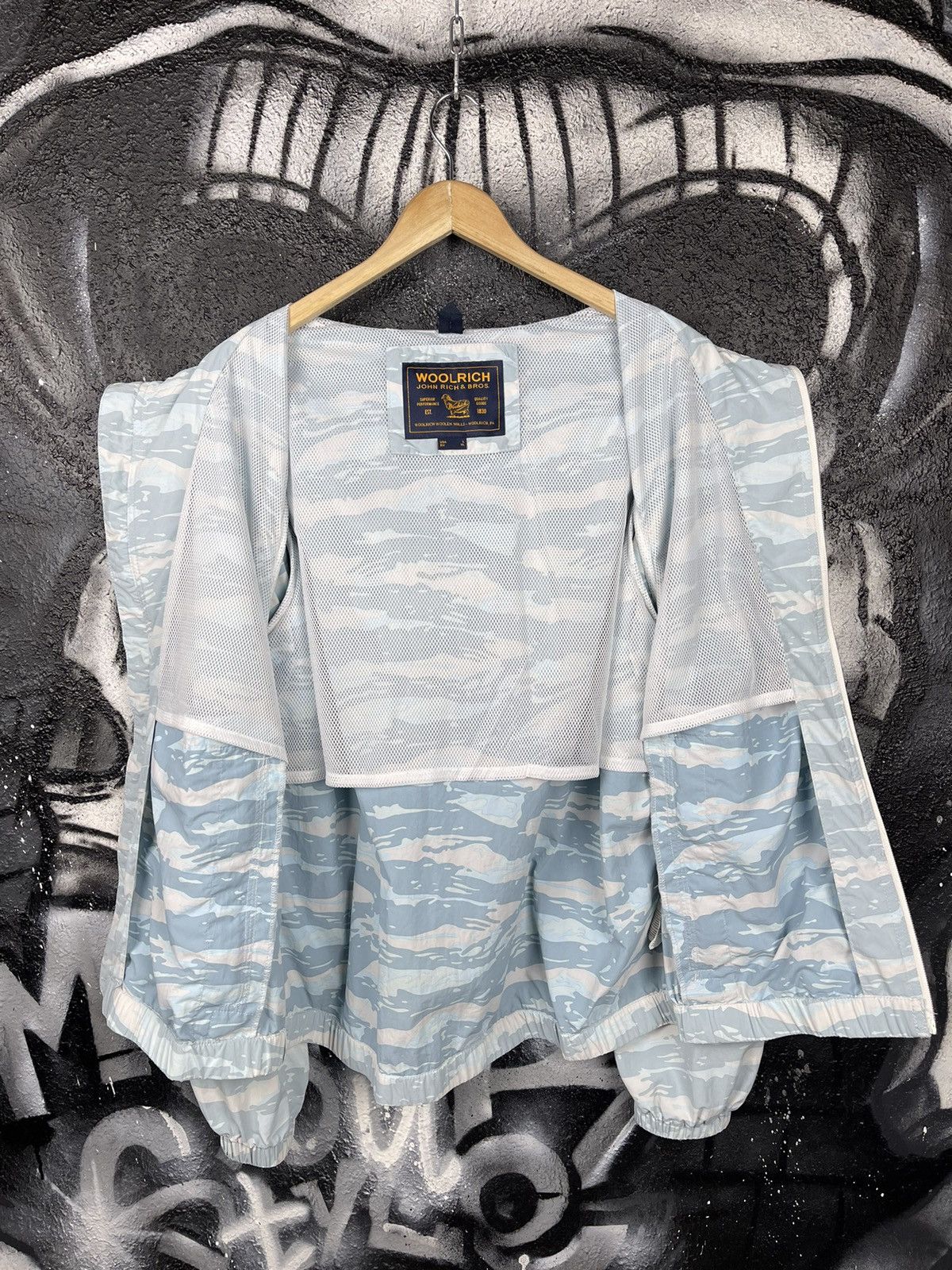 Woolrich Woolen Mills Woolrich John Rich & Bros Light Blue Camo Jacket Men’s Size L Size US L / EU 52-54 / 3 - 7 Thumbnail