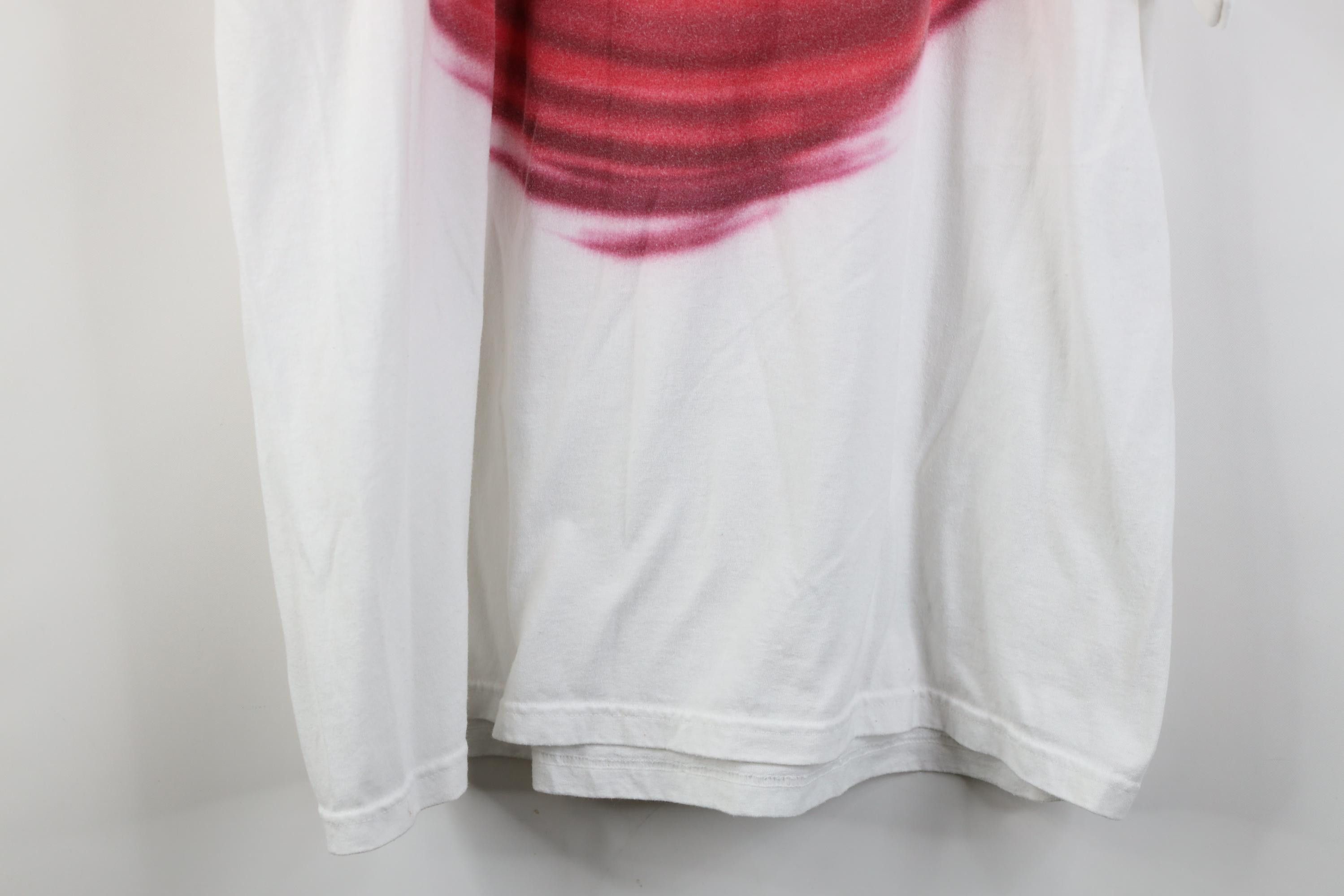 Vintage Vintage 90s Y2K Streetwear Big D Fire Flames T-Shirt White Size US XL / EU 56 / 4 - 13 Thumbnail