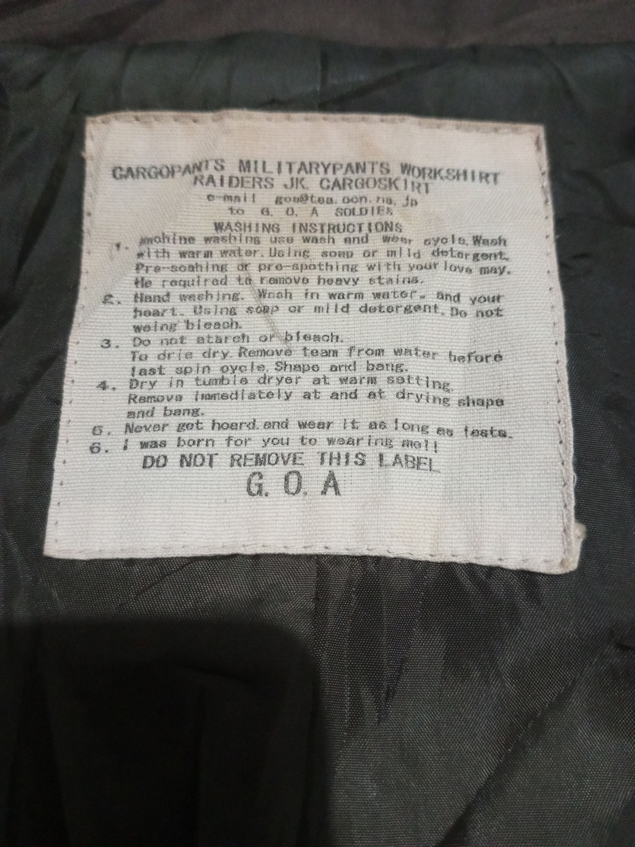 GOA Goa Cargo Skirt Long Coat Size ONE SIZE - 4 Thumbnail