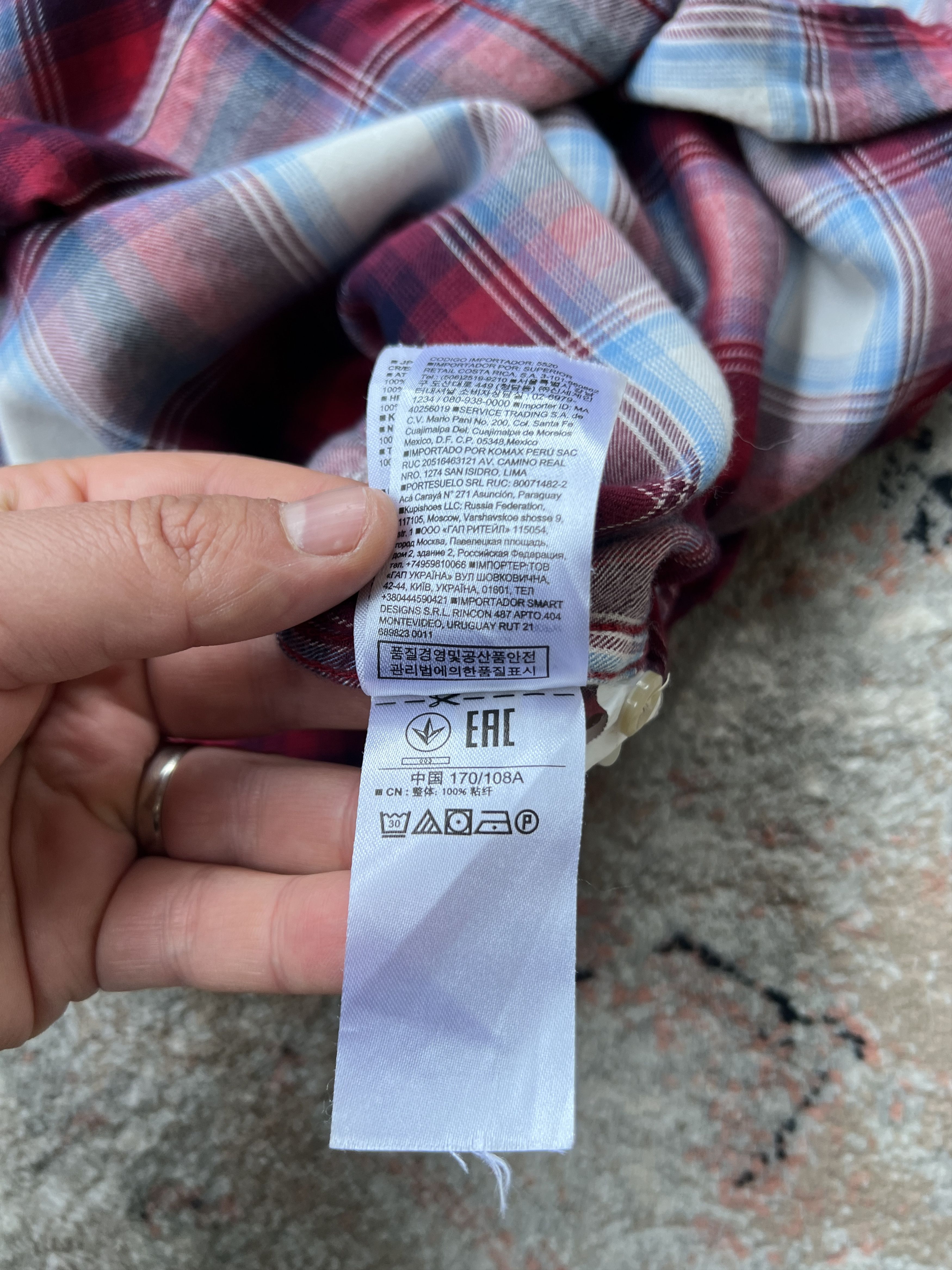 Gap Gap + Pendleton 100% Viscose Shirt Size US XL / EU 56 / 4 - 5 Thumbnail