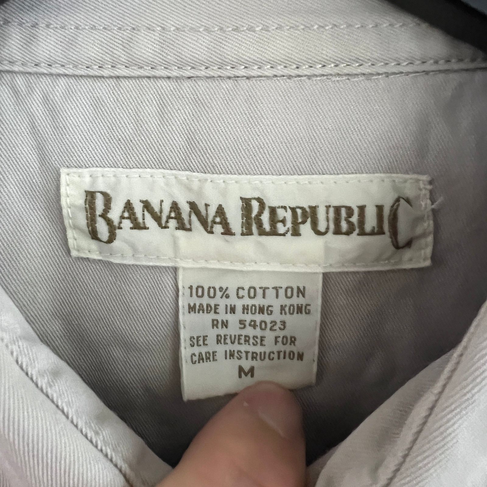 Banana Republic VTG Banana Republic Western Pearl Snap LS Shirt M 22x28 Size US M / EU 48-50 / 2 - 3 Thumbnail