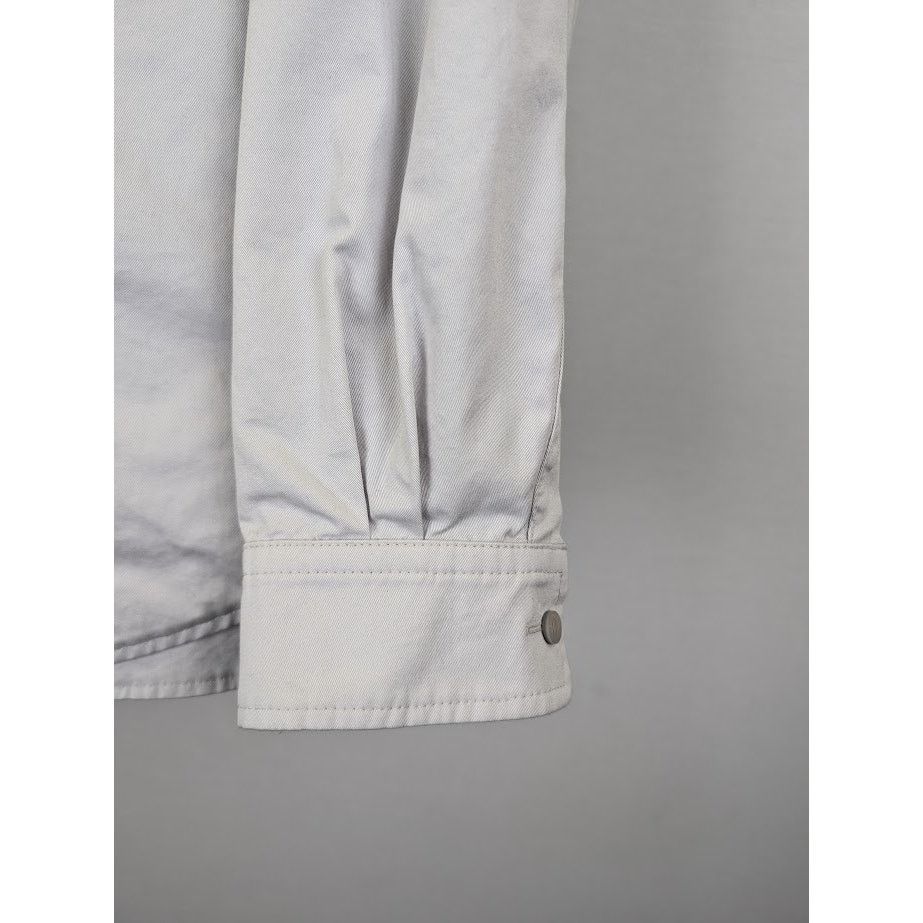 Balenciaga o1rshd1 Padded Shirt Cotton Twill in Dirty White Size US S / EU 44-46 / 1 - 5 Thumbnail