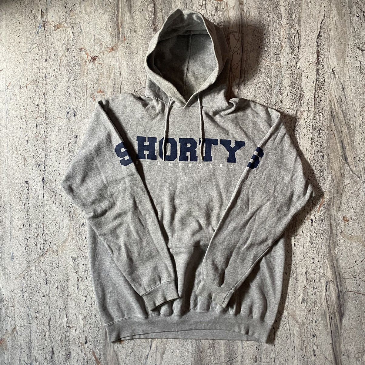 Shorty's Skateboards × Vintage 1990's Shortys Skateboard gray Hoodie Size US L / EU 52-54 / 3 - 1 Thumbnail